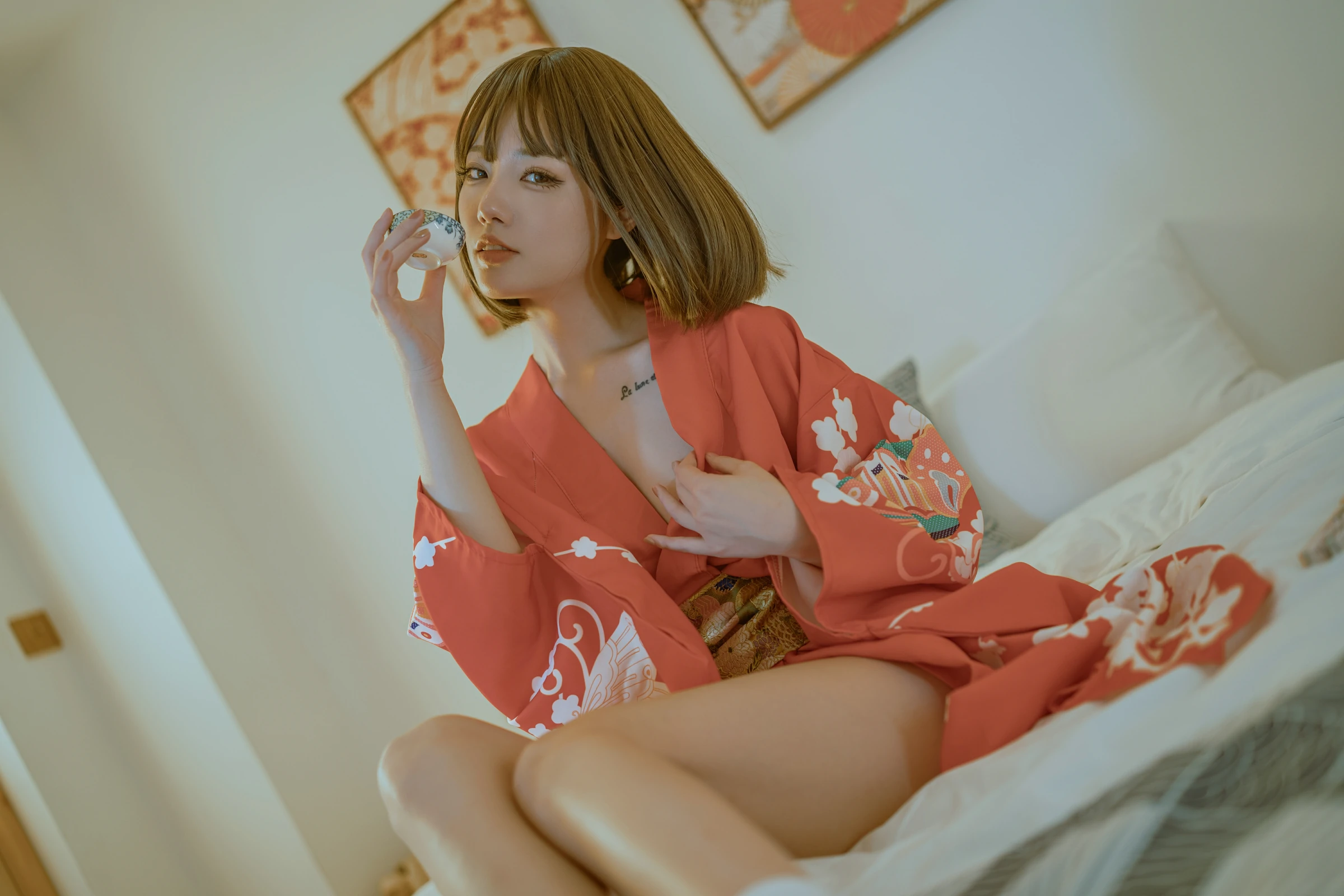 桃良阿宅 – 浴衣和服 Cosplay 写真 夏日祭典 日系甜美插图