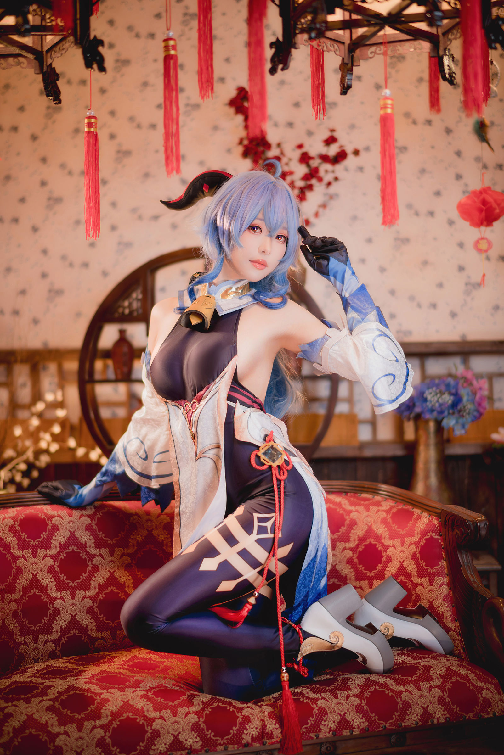 Ely_eee(ElyEE子) – Ganyu Cosplay 甘雨原神高清写真插图