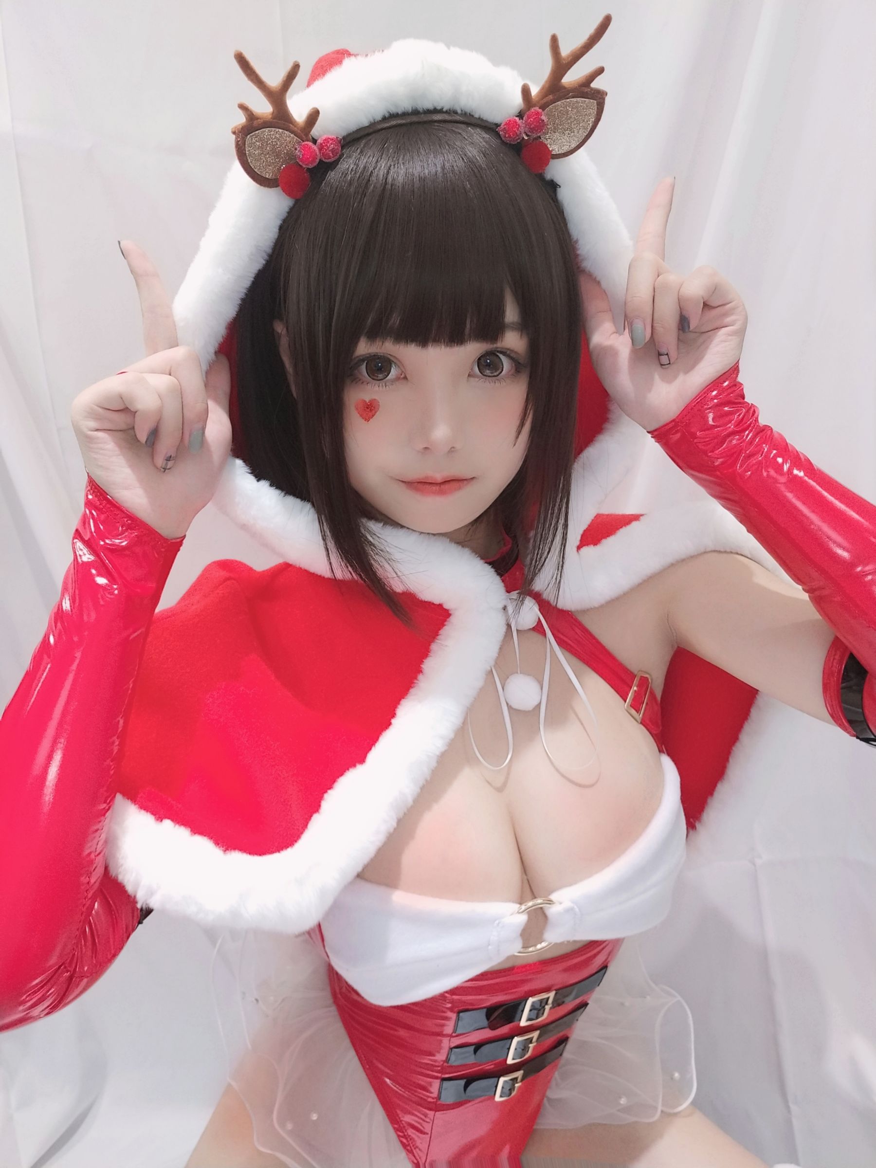 蜜汁猫裘 圣诞自拍 圣诞主题Cosplay写真插图