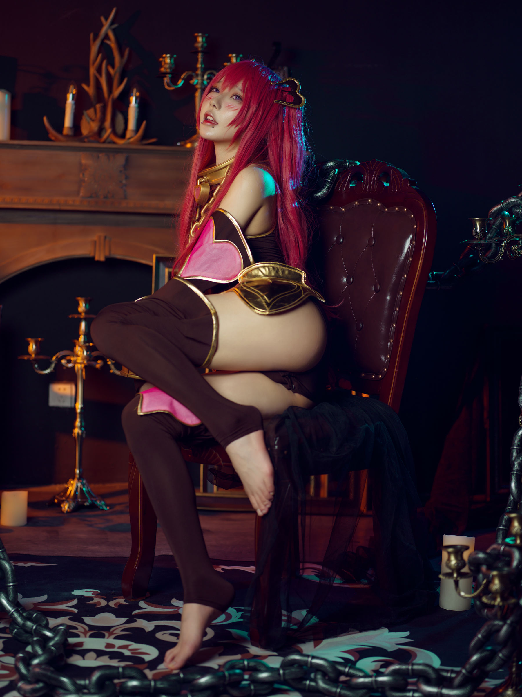 阿包也是兔娘 – 空花 cosplay 空之境界 两仪式 和服 动漫写真 高清图集插图