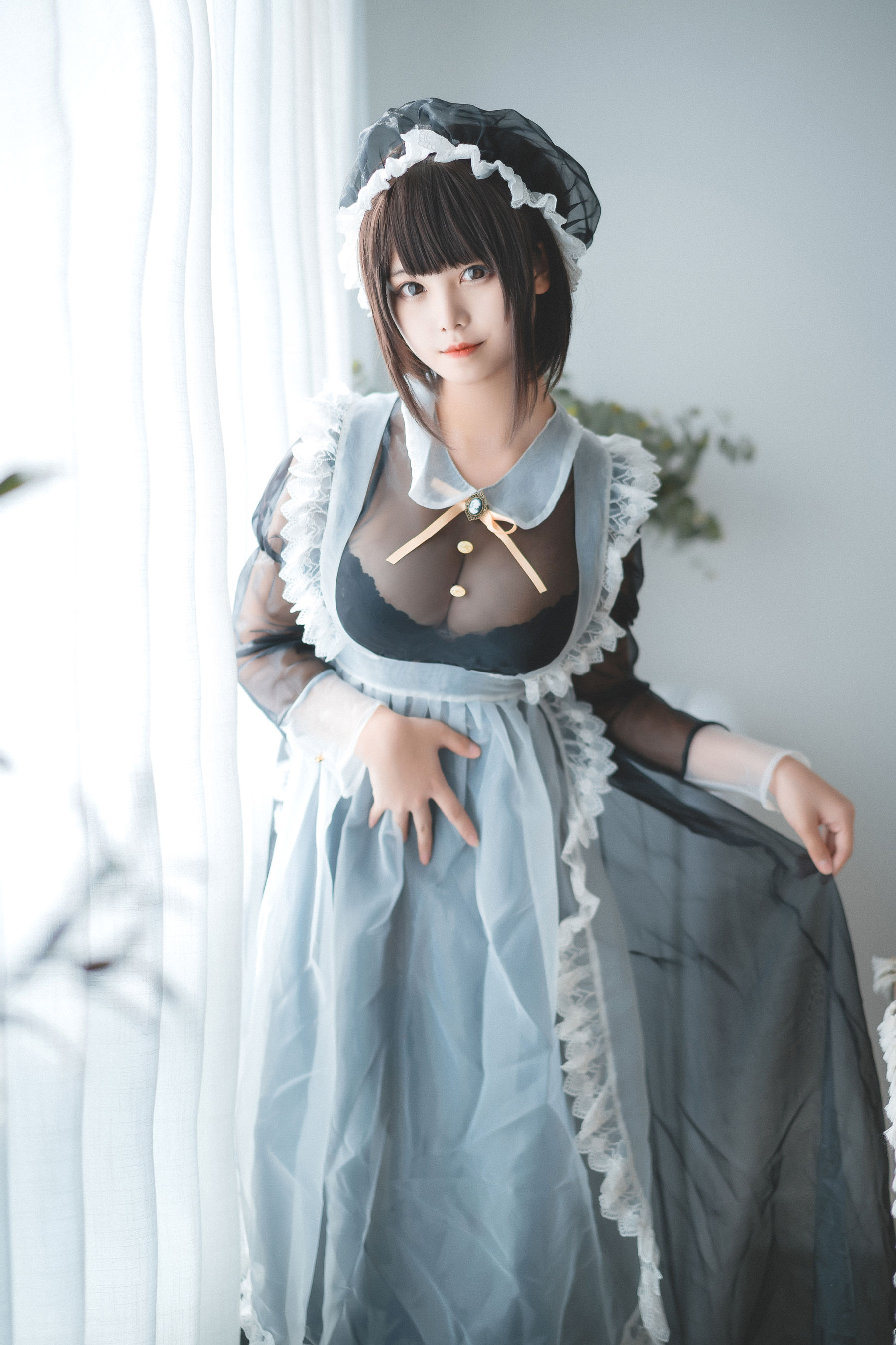 蜜汁猫裘 透明女仆 cosplay 高清写真图集插图 蜜汁猫裘 透明女仆 cosplay 高清写真图集插图