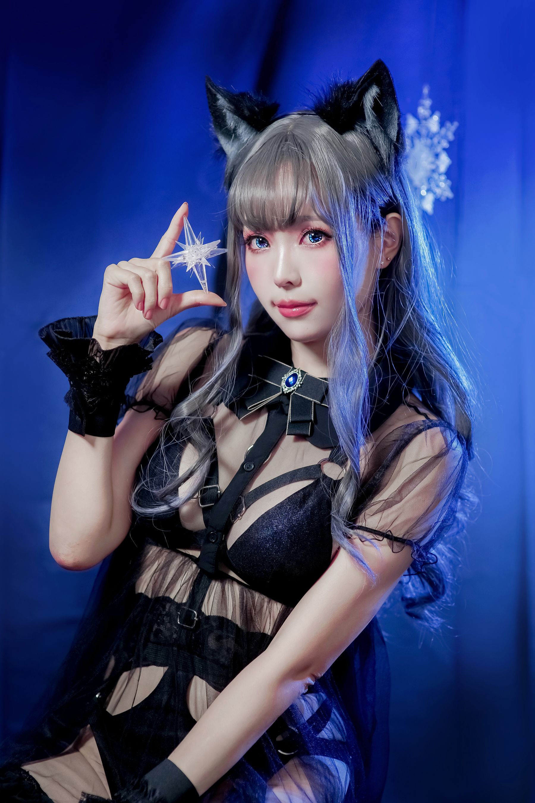 Ely_eee(ElyEE子) オオカミ闇夜ーヨルちゃん Cosplay 獣耳 暗闇ファンタジー插图