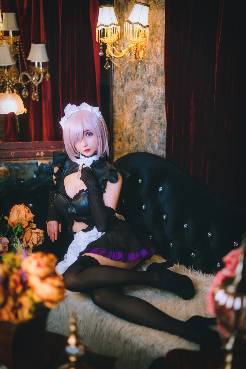 rioko凉凉子 玛修 cosplay 高清写真 迦勒底制服 FGO从者摄影