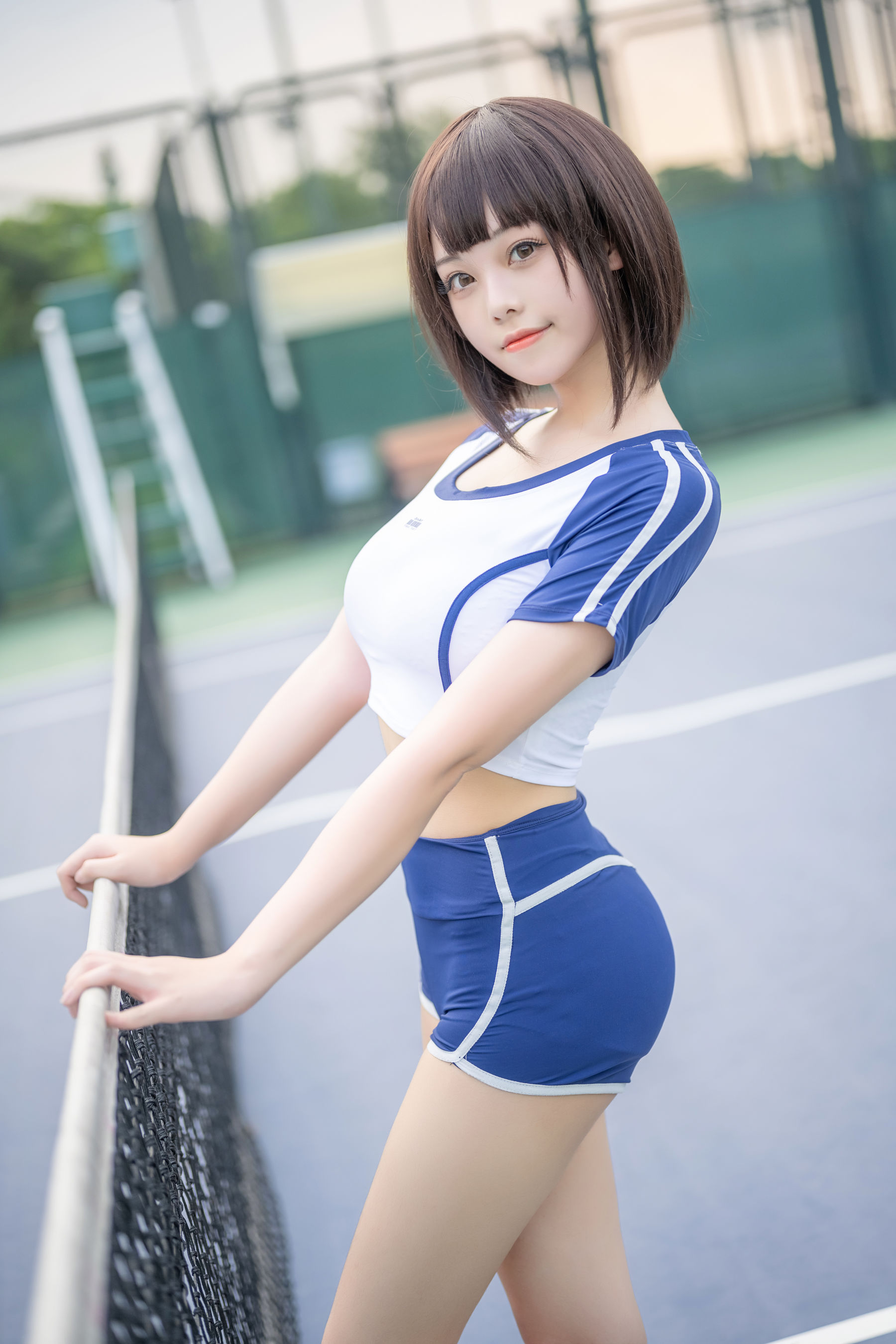 蜜汁猫裘 – 体操服Cosplay写真 性感运动风角色扮演图片集插图