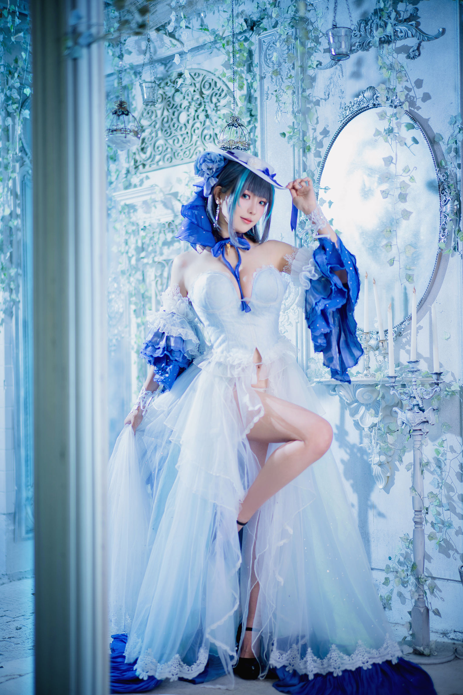 Ely_eee(ElyEE子) Cheshire Dress 柴郡禮服 Cosplay 高清寫真