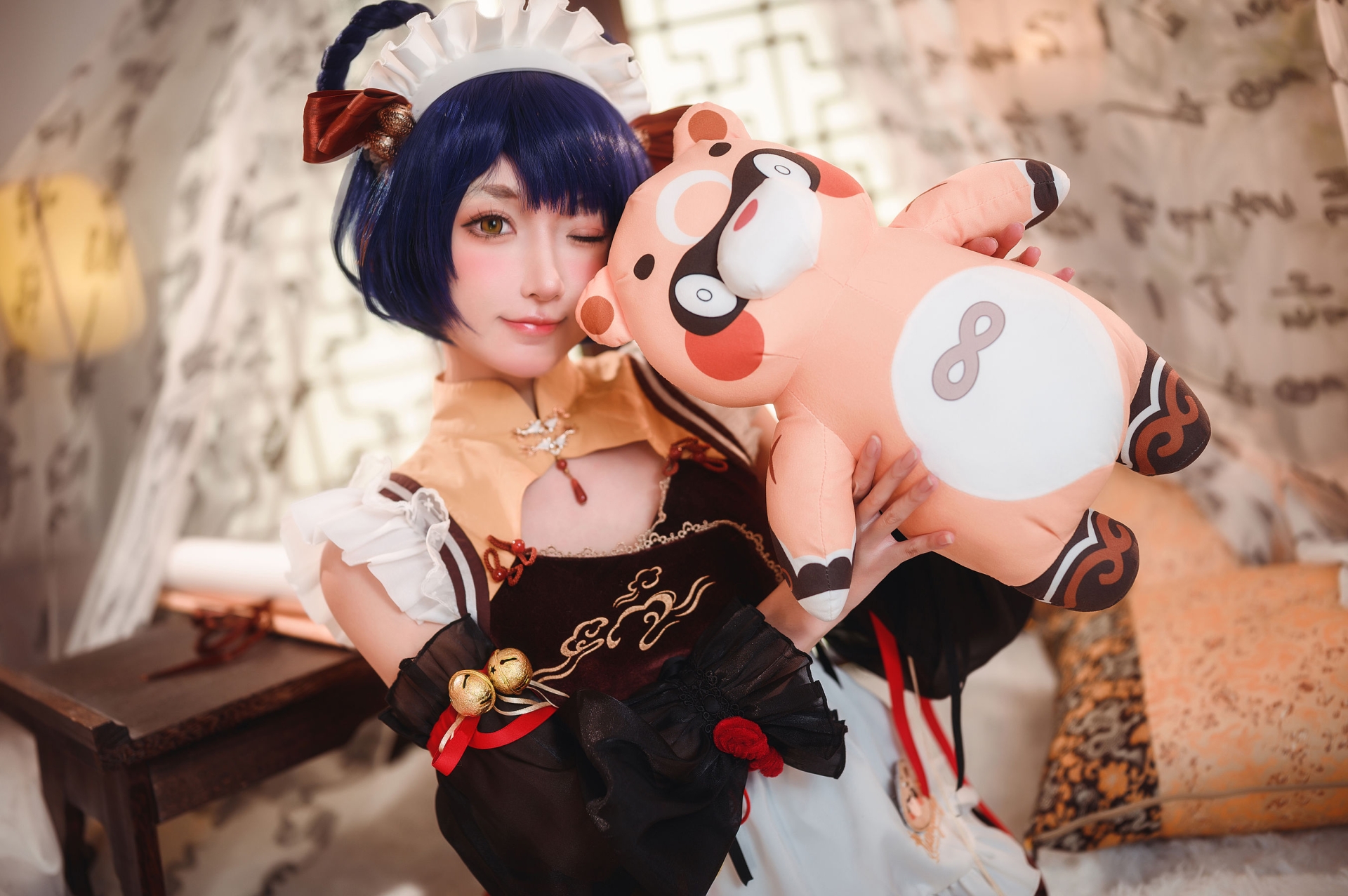阿包也是兔娘 – 原神 香菱 cosplay 精美摄影 高清图集插图