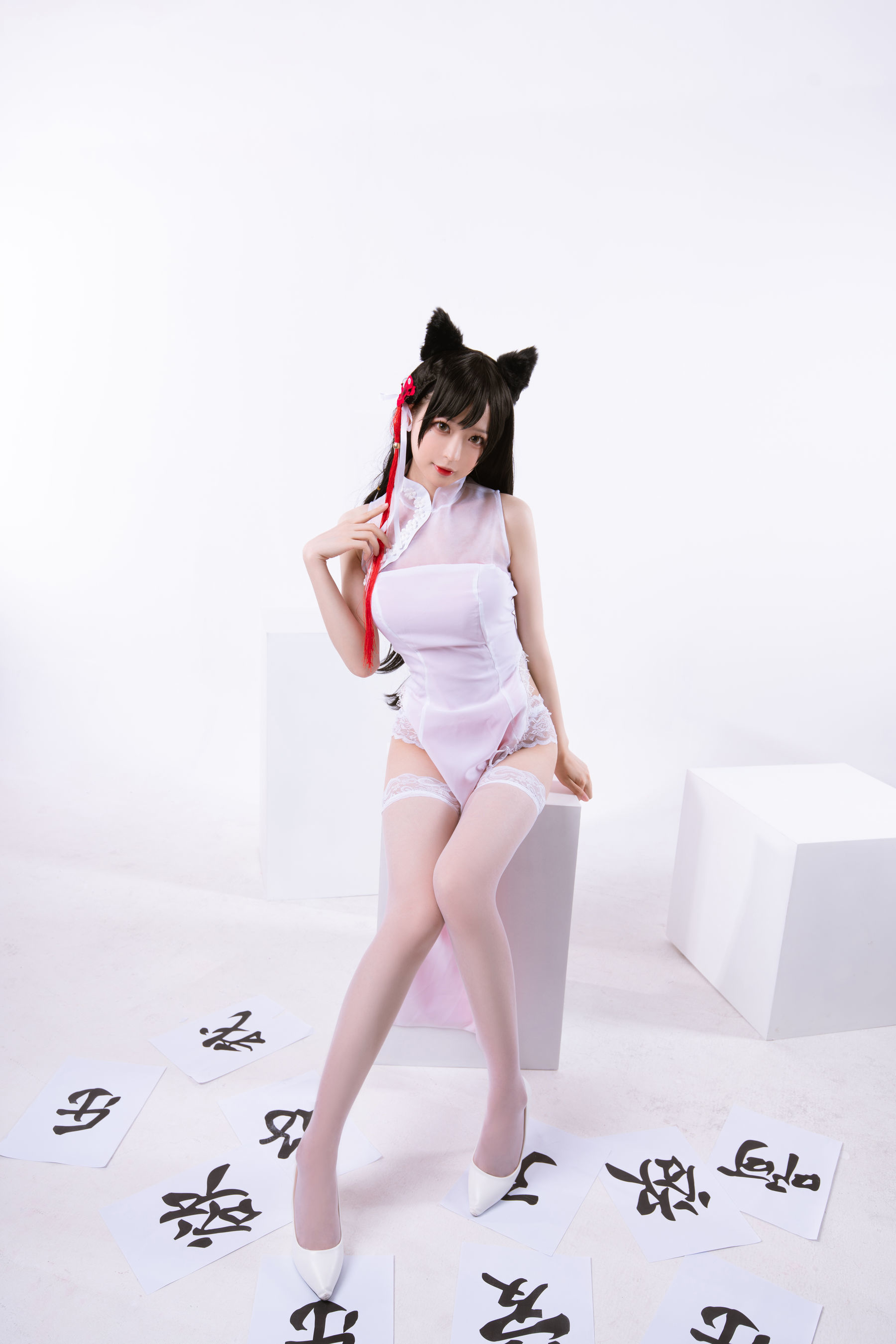 南宫 高雄爱宕旗袍Cosplay 南宫牙妹双人写真插图