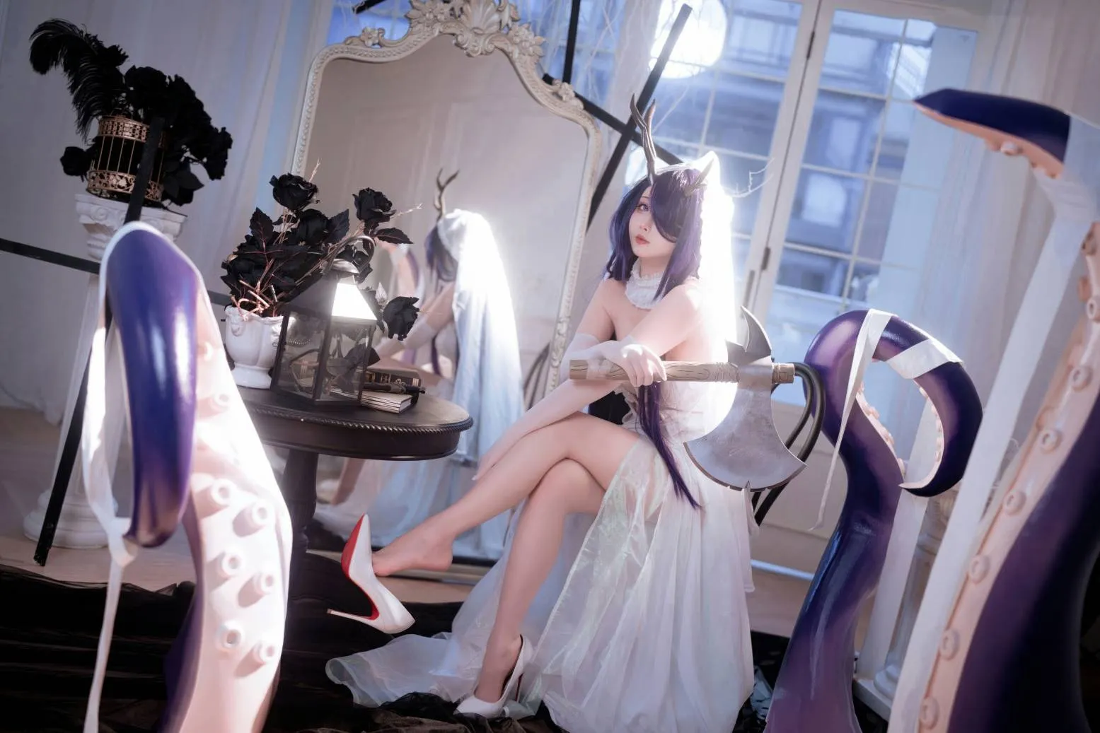 rioko凉凉子 金鹿号CosPlay 航海王女帝汉库克性感写真插图 rioko凉凉子 金鹿号CosPlay 航海王女帝汉库克性感写真插图