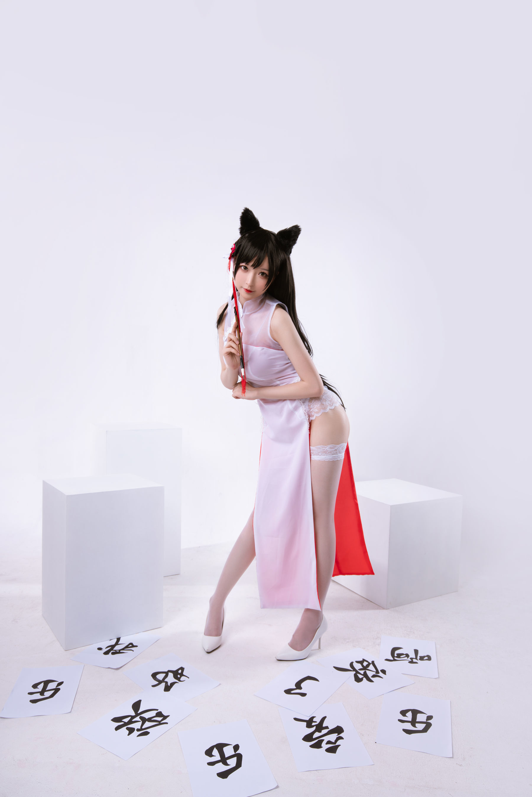 南宫 高雄爱宕旗袍Cosplay 南宫牙妹双人写真插图