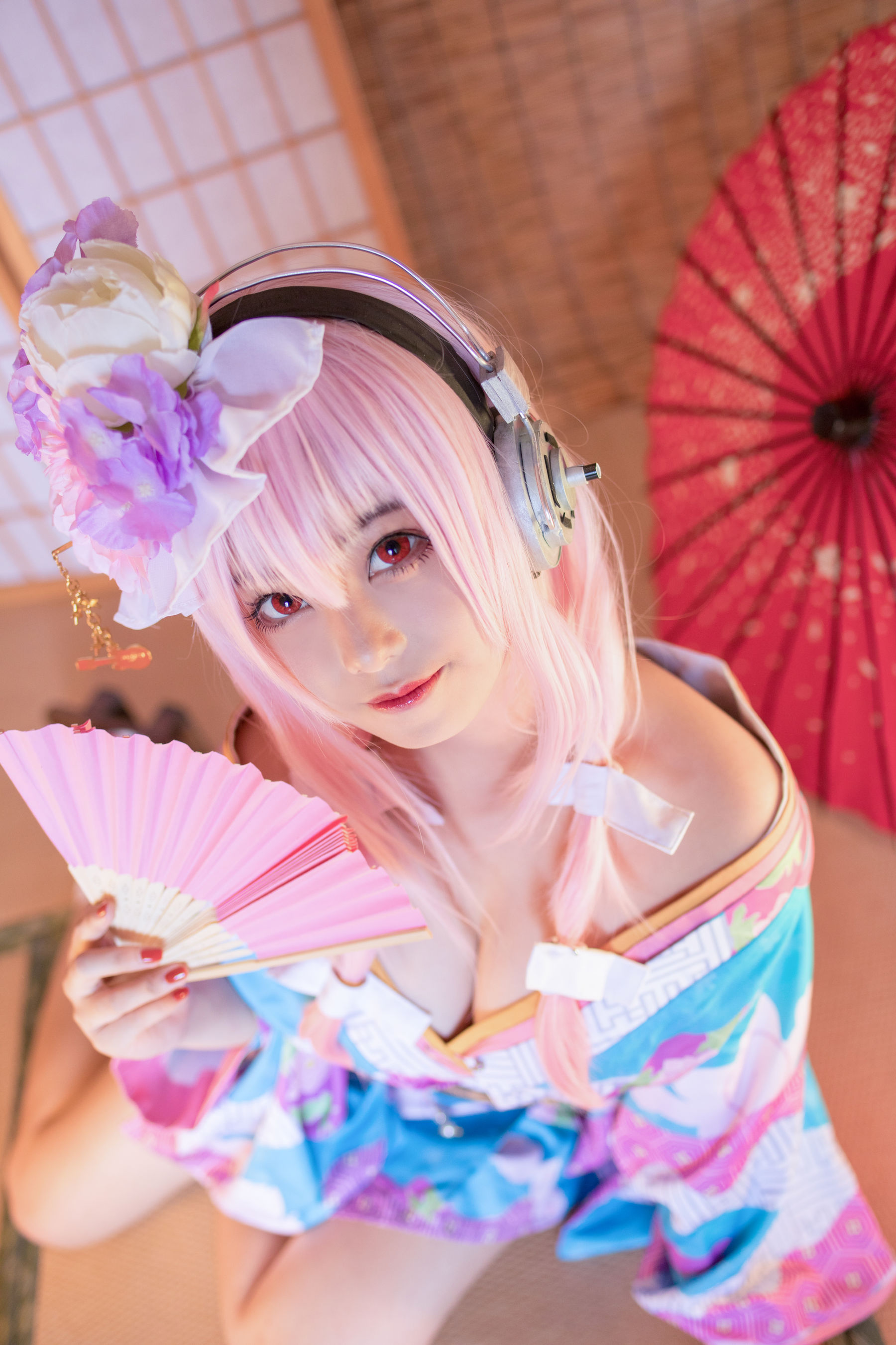 蜜汁猫裘 索尼子绝美和服Cosplay 日系动漫女神写真集插图