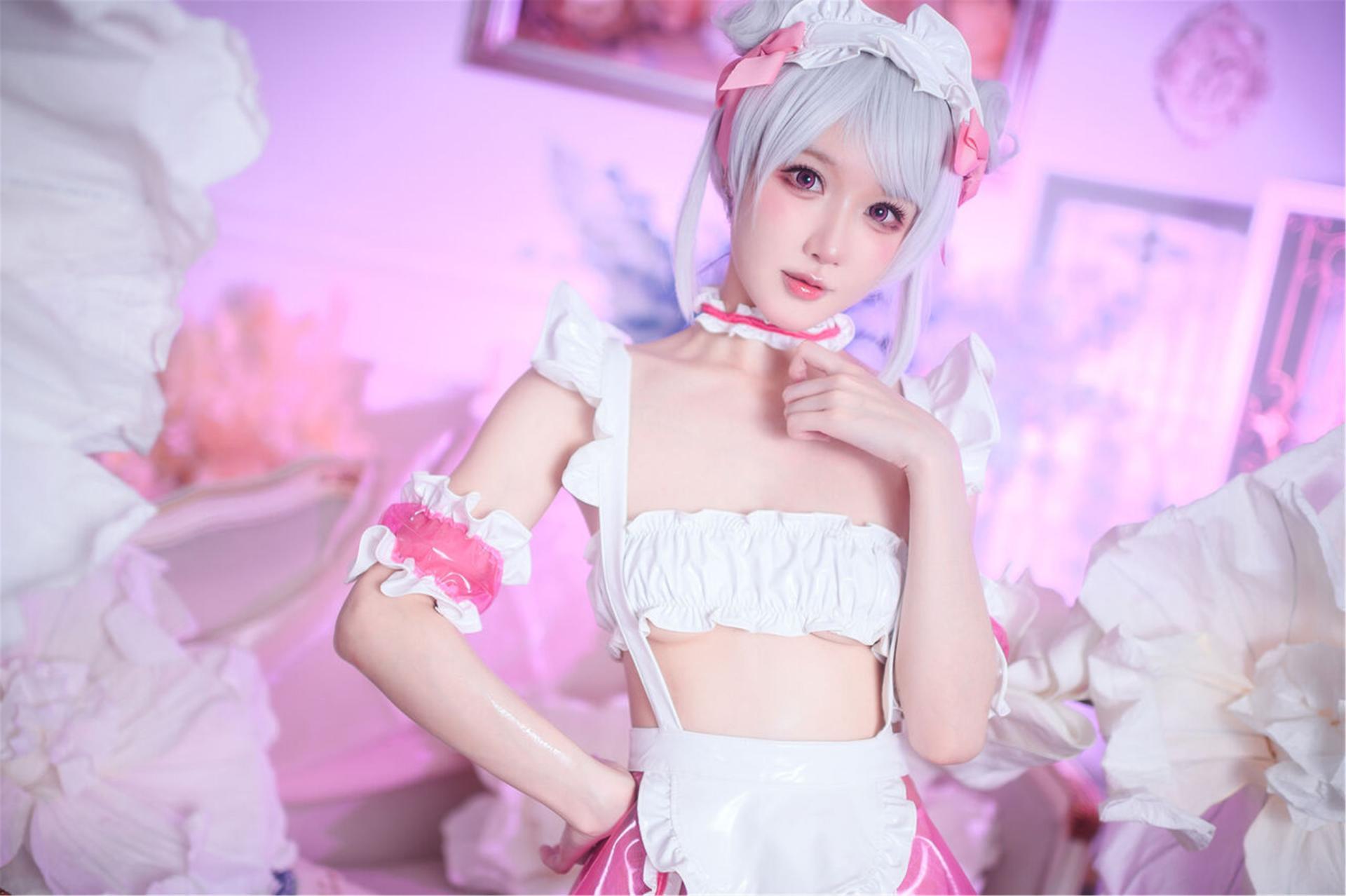 阿包也是兔娘 – 七夕粉粉女仆 cosplay 甜美写真 心动女仆装插图 阿包也是兔娘 – 七夕粉粉女仆 cosplay 甜美写真 心动女仆装插图