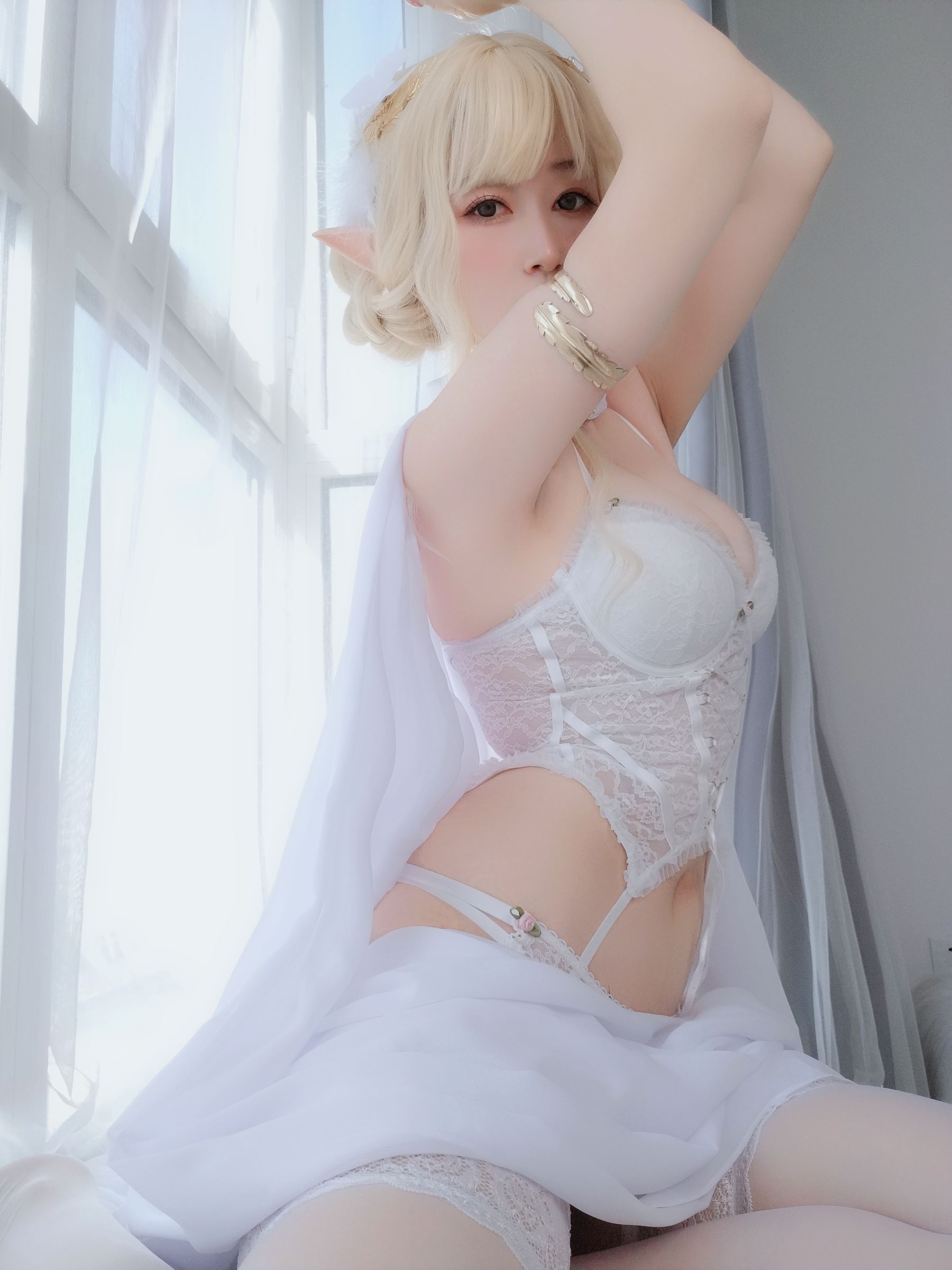 Coser小姐姐白银 – 小白羊Cosplay 白羊座少女 动漫角色扮演插图