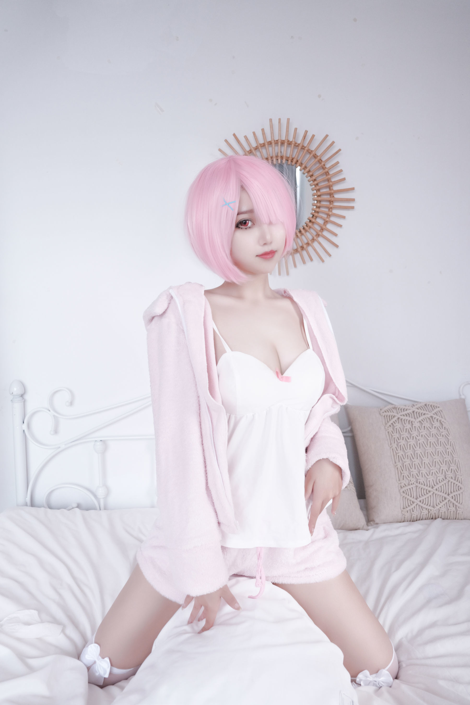 eloise软软 纯欲拉姆 cosplay 蕾姆cos 二次元女仆插图 eloise软软 纯欲拉姆 cosplay 蕾姆cos 二次元女仆插图