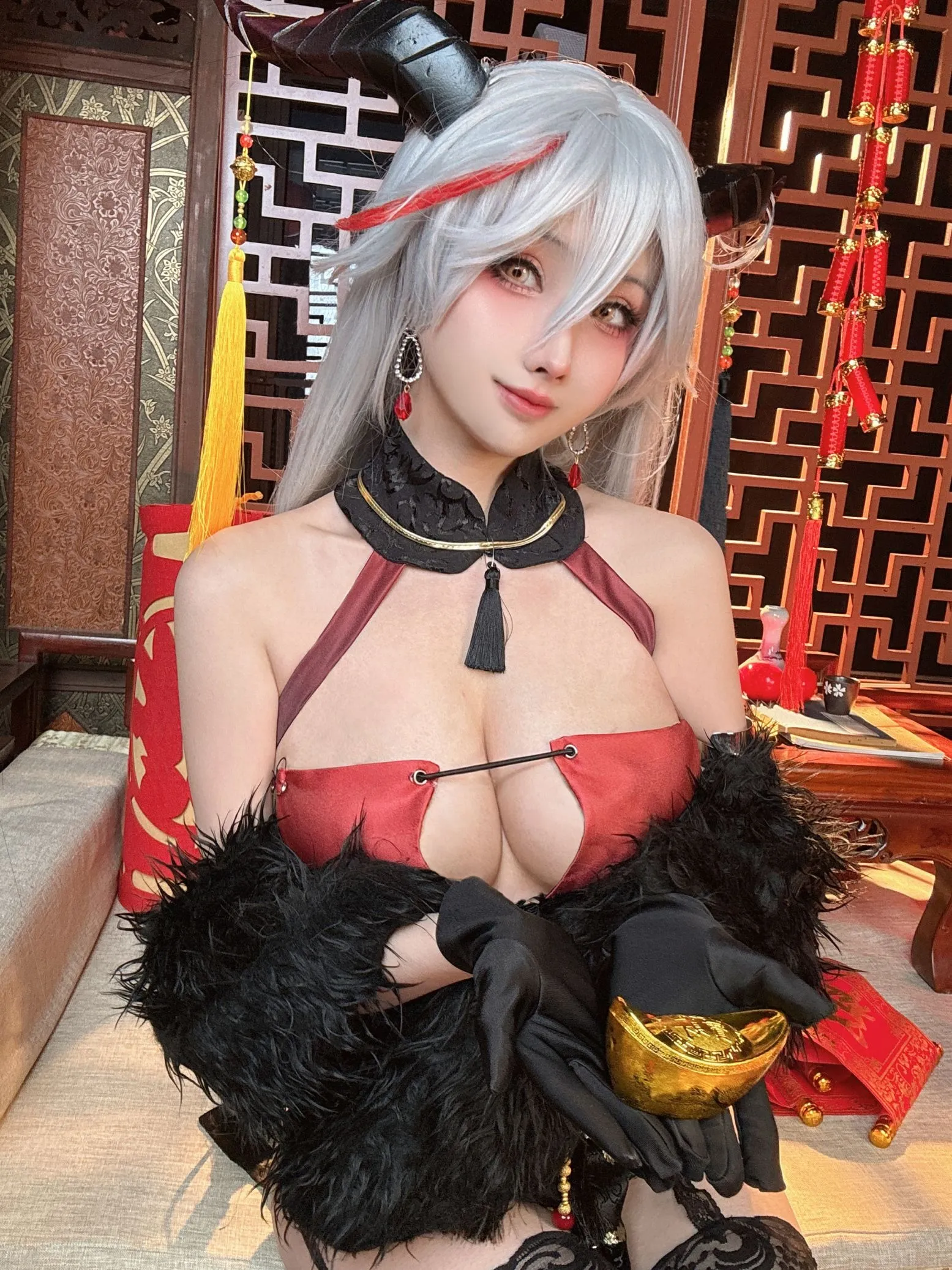 rioko凉凉子 龙年埃吉尔Cosplay 新春贺岁龙女造型插图
