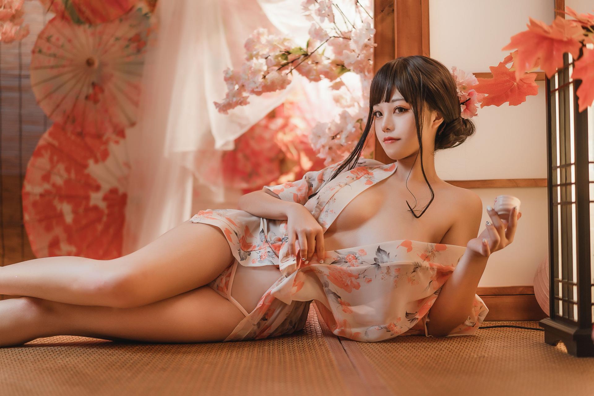 蜜汁猫裘 – 浴娘 cosplay 写真 性感浴衣 二次元美女 高清图集插图 蜜汁猫裘 – 浴娘 cosplay 写真 性感浴衣 二次元美女 高清图集插图