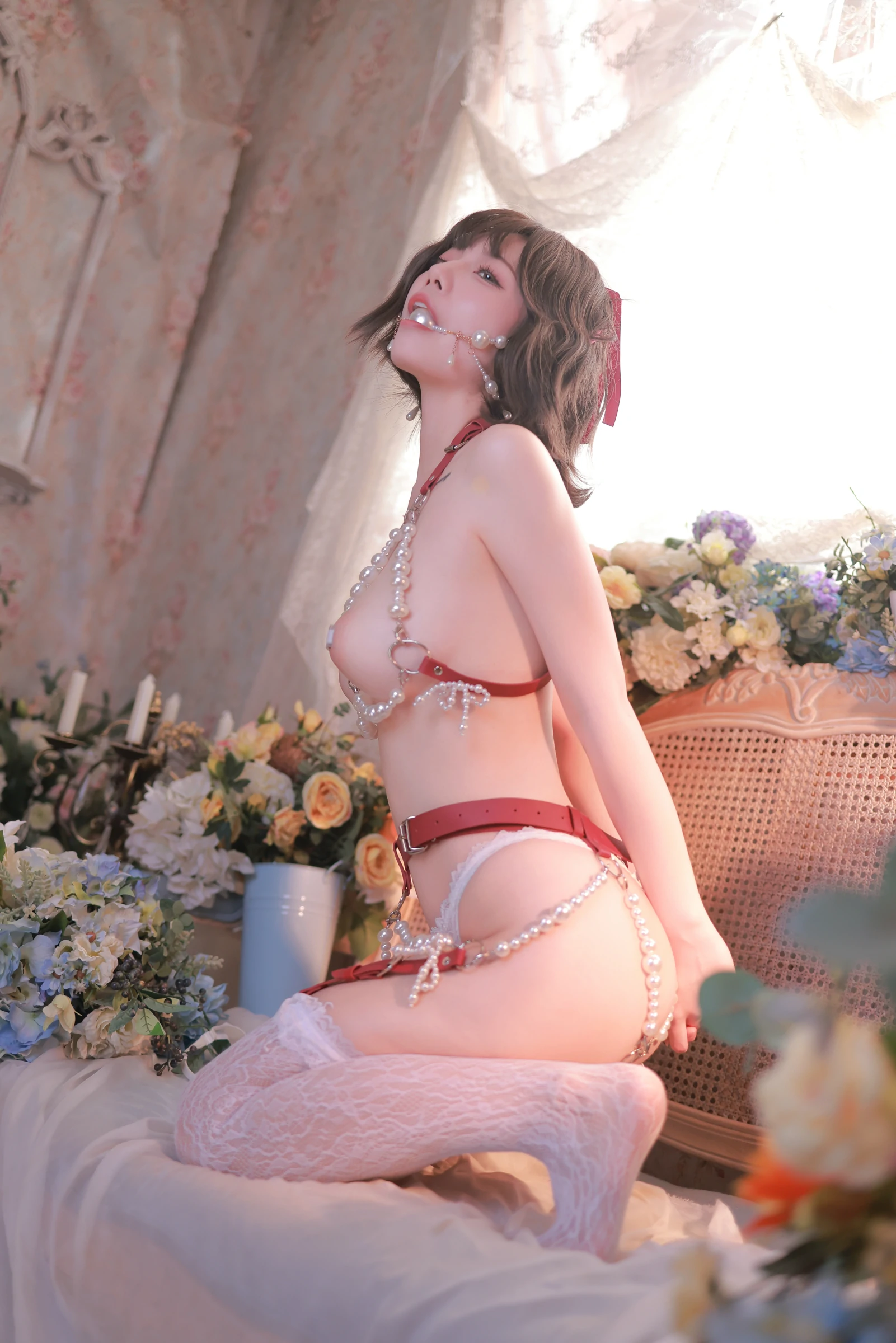 桃良阿宅 白珍珠cosplay写真 珍珠主题角色扮演摄影作品插图