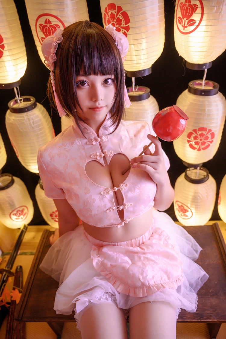 蜜汁猫裘 – 中华娘Cosplay美图 古风旗袍写真集插图