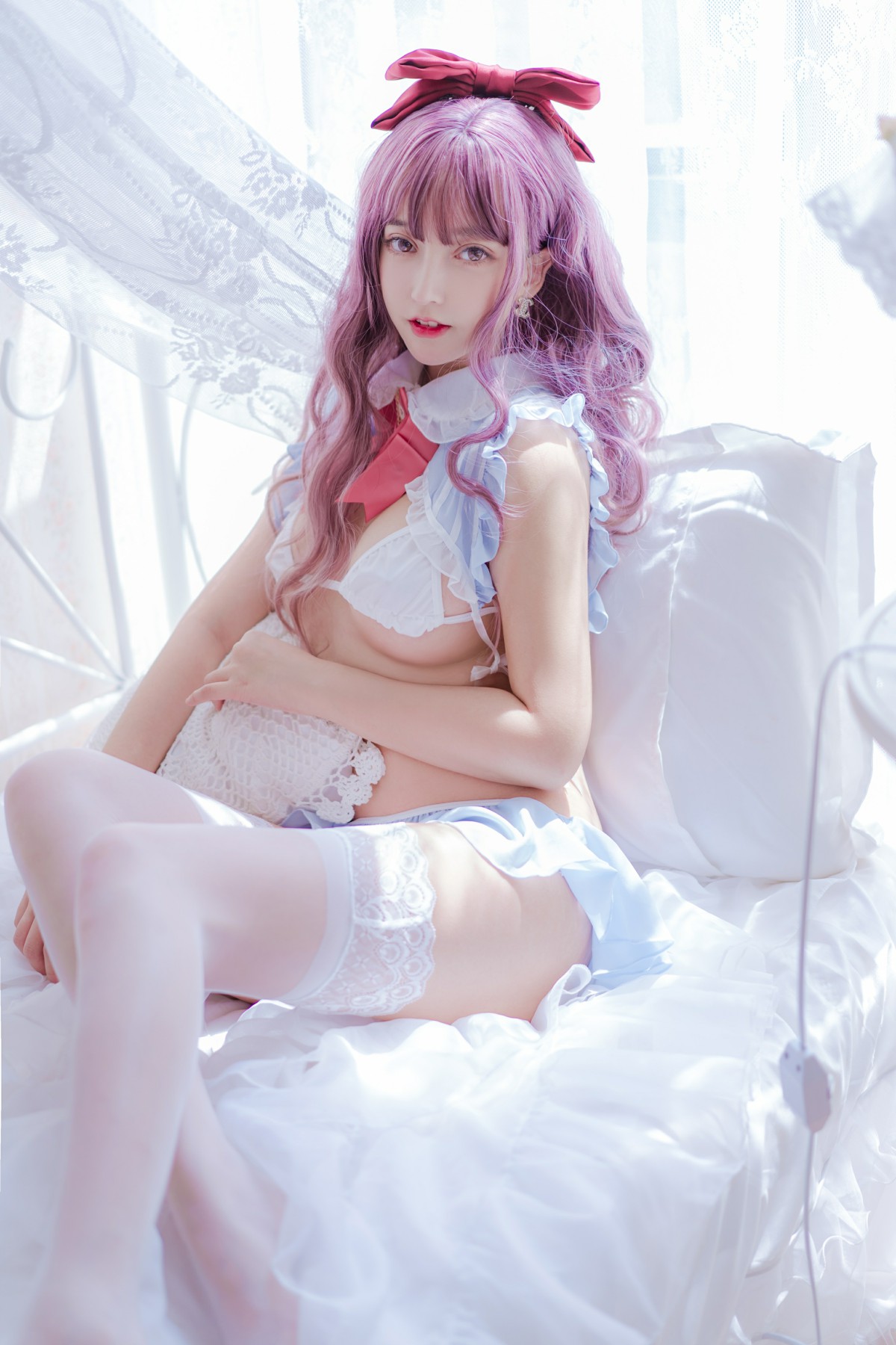 过期米线线喵 – 棒棒糖甜美Cosplay写真 二次元少女可爱装扮插图