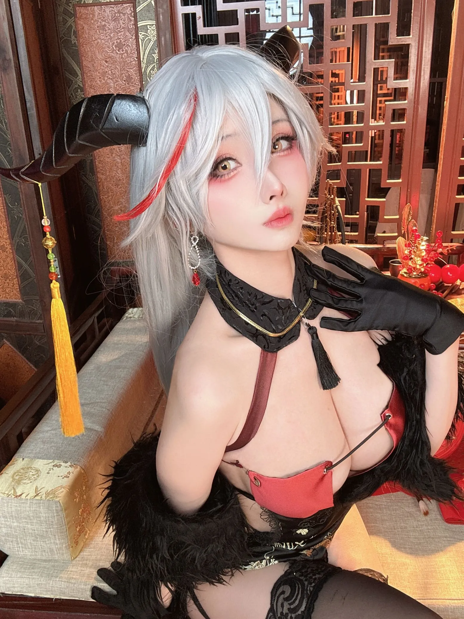 rioko凉凉子 龙年埃吉尔Cosplay 新春贺岁龙女造型插图