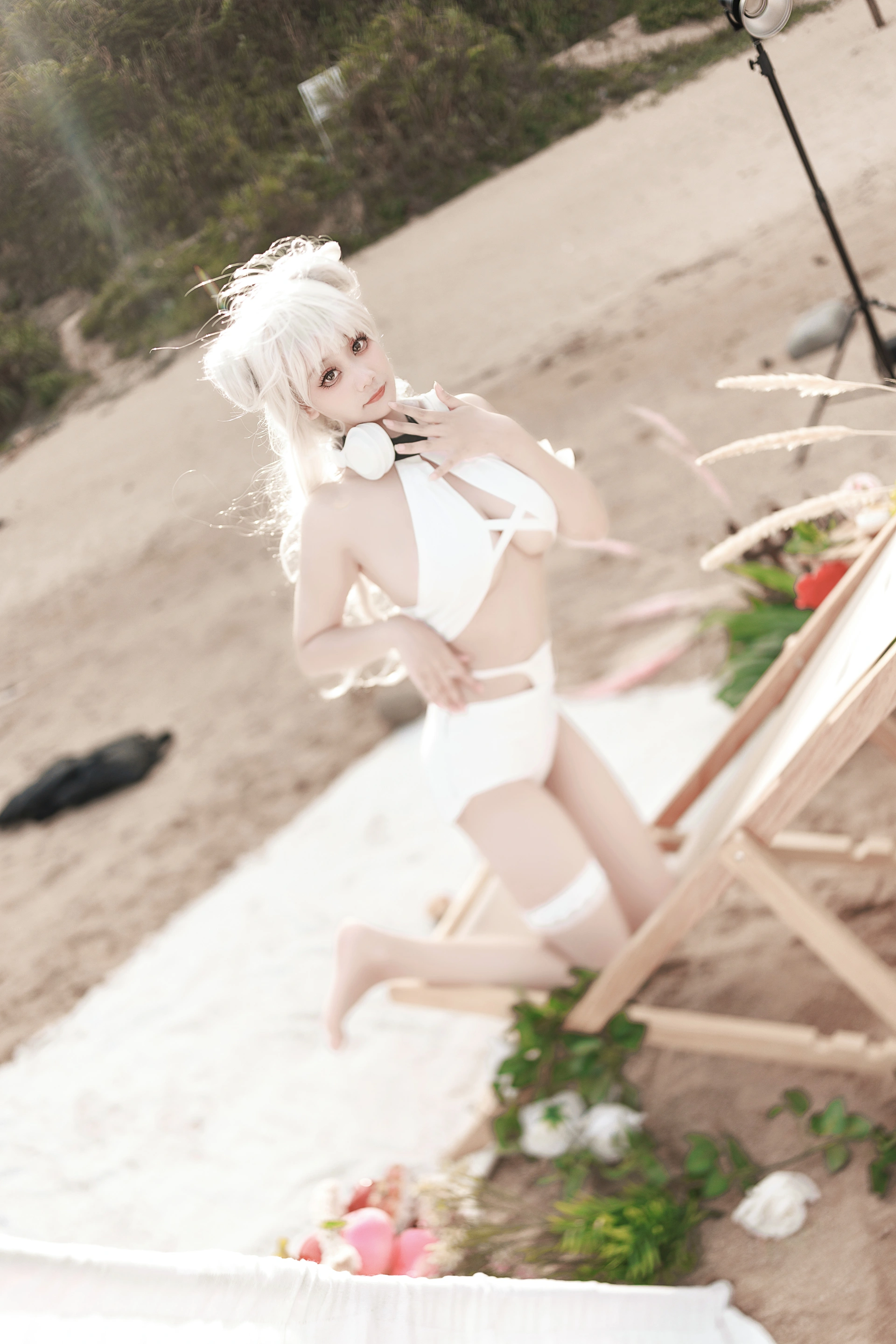 阿雪雪 – 恶毒泳装 Cosplay 性感写真 二次元角色扮演插图