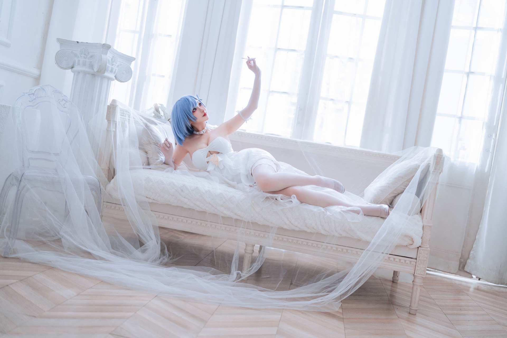 rioko凉凉子 恰巴耶夫白骑兵旋律礼服cosplay插图