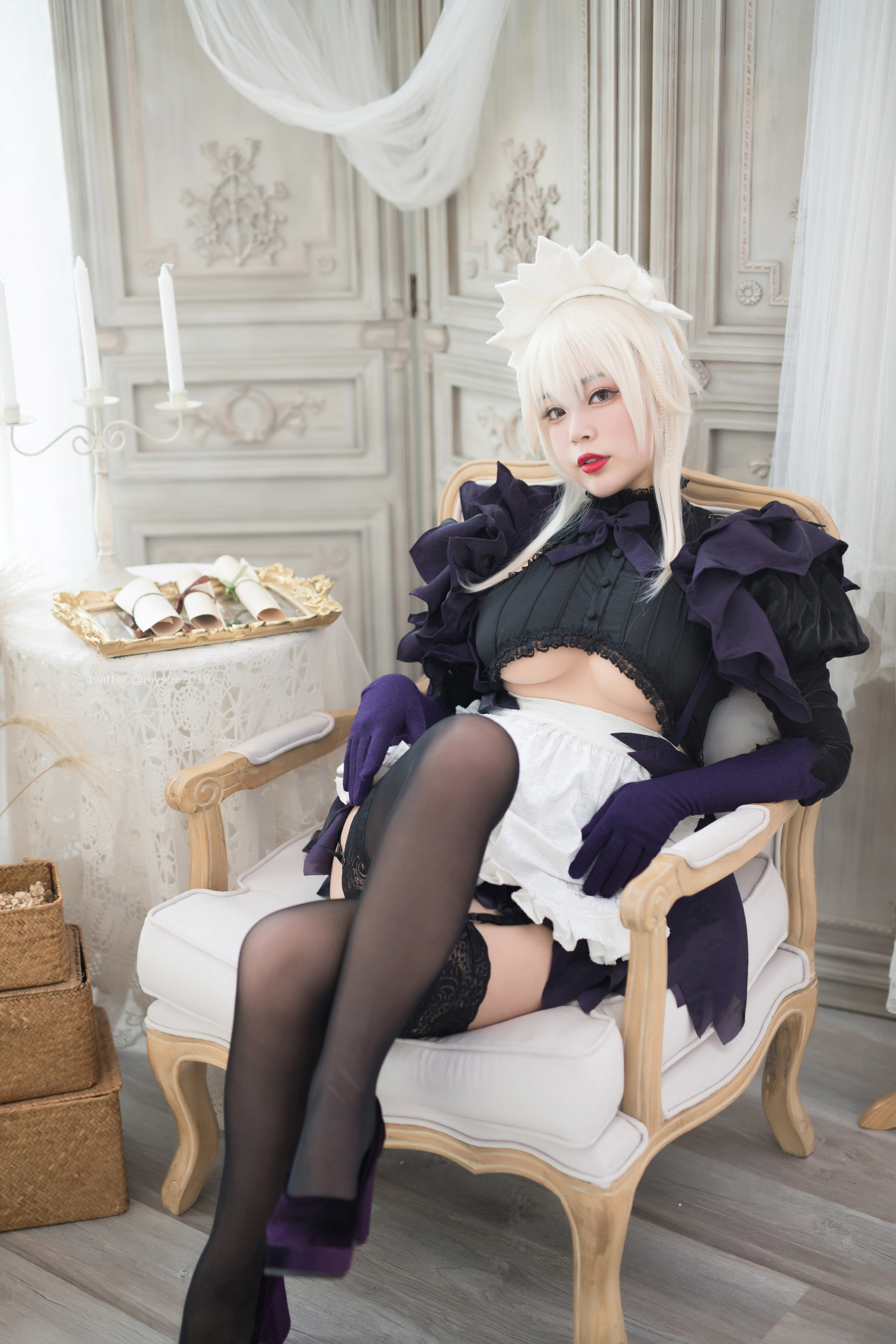 白烨 – 黑枪呆女仆 Cosplay 萌系小姐姐高清写真插图 白烨 – 黑枪呆女仆 Cosplay 萌系小姐姐高清写真插图