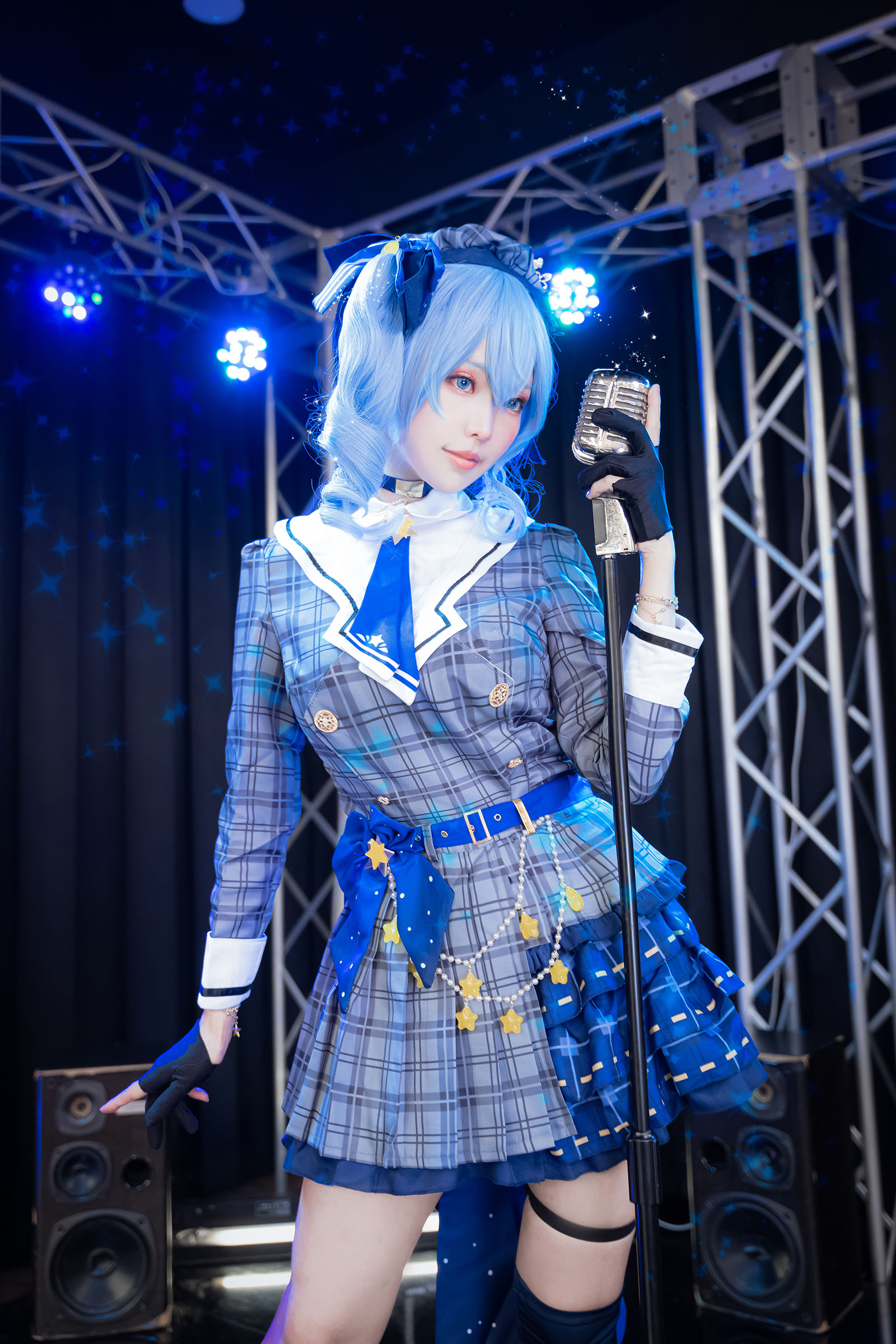 Ely_eee(ElyEE子) Hoshimachi Suisei Cosplay 星街彗星 虚拟偶像 高清写真插图
