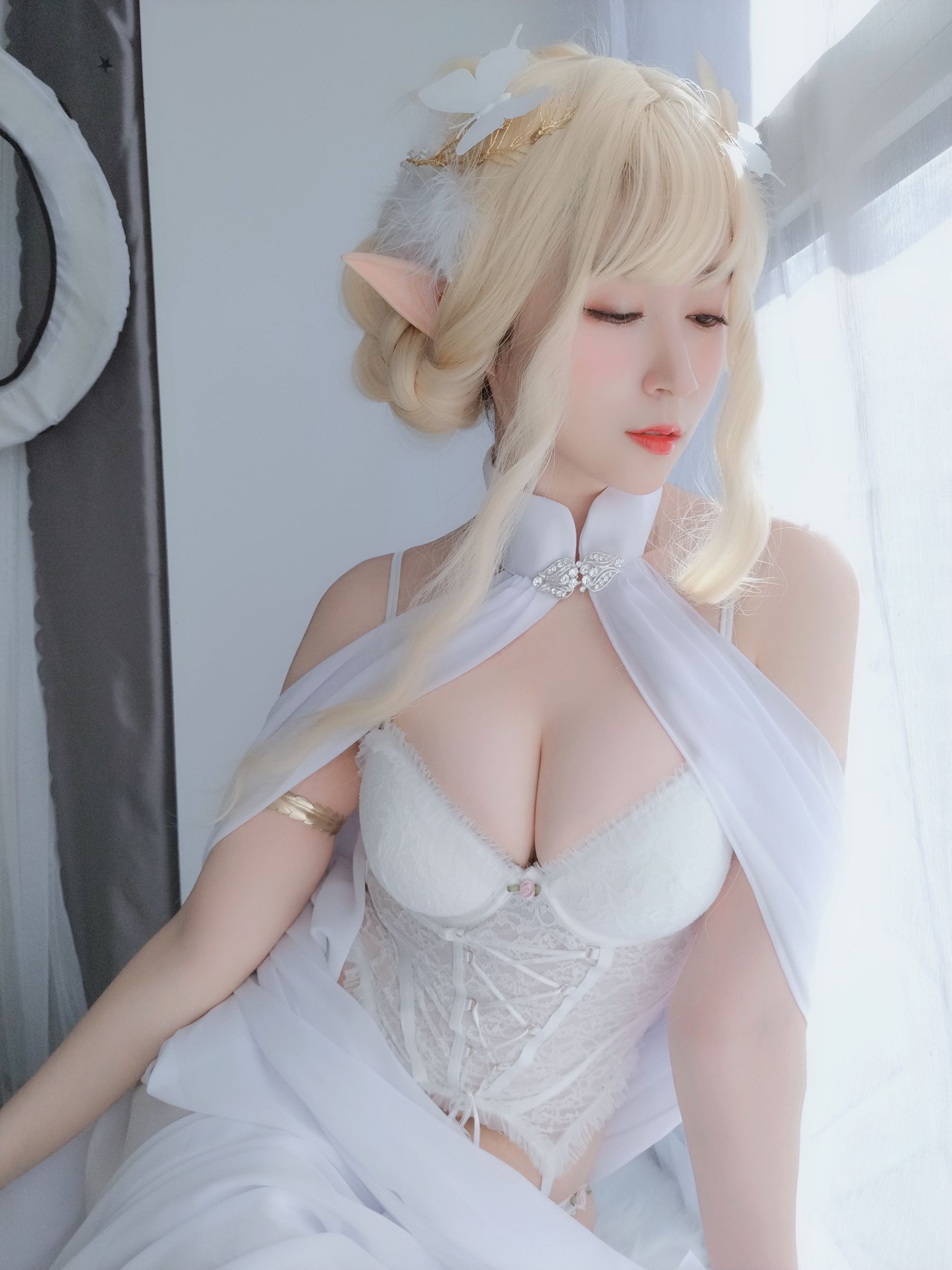 Coser小姐姐白银 – 小白羊Cosplay 白羊座少女 动漫角色扮演插图