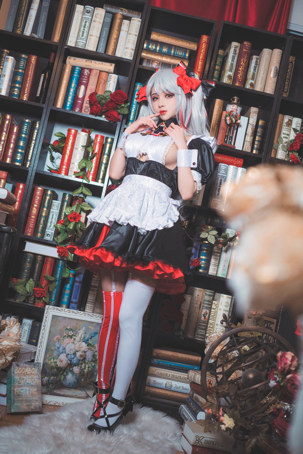 rioko凉凉子 欧根亲王女仆 Cosplay 高清写真图集