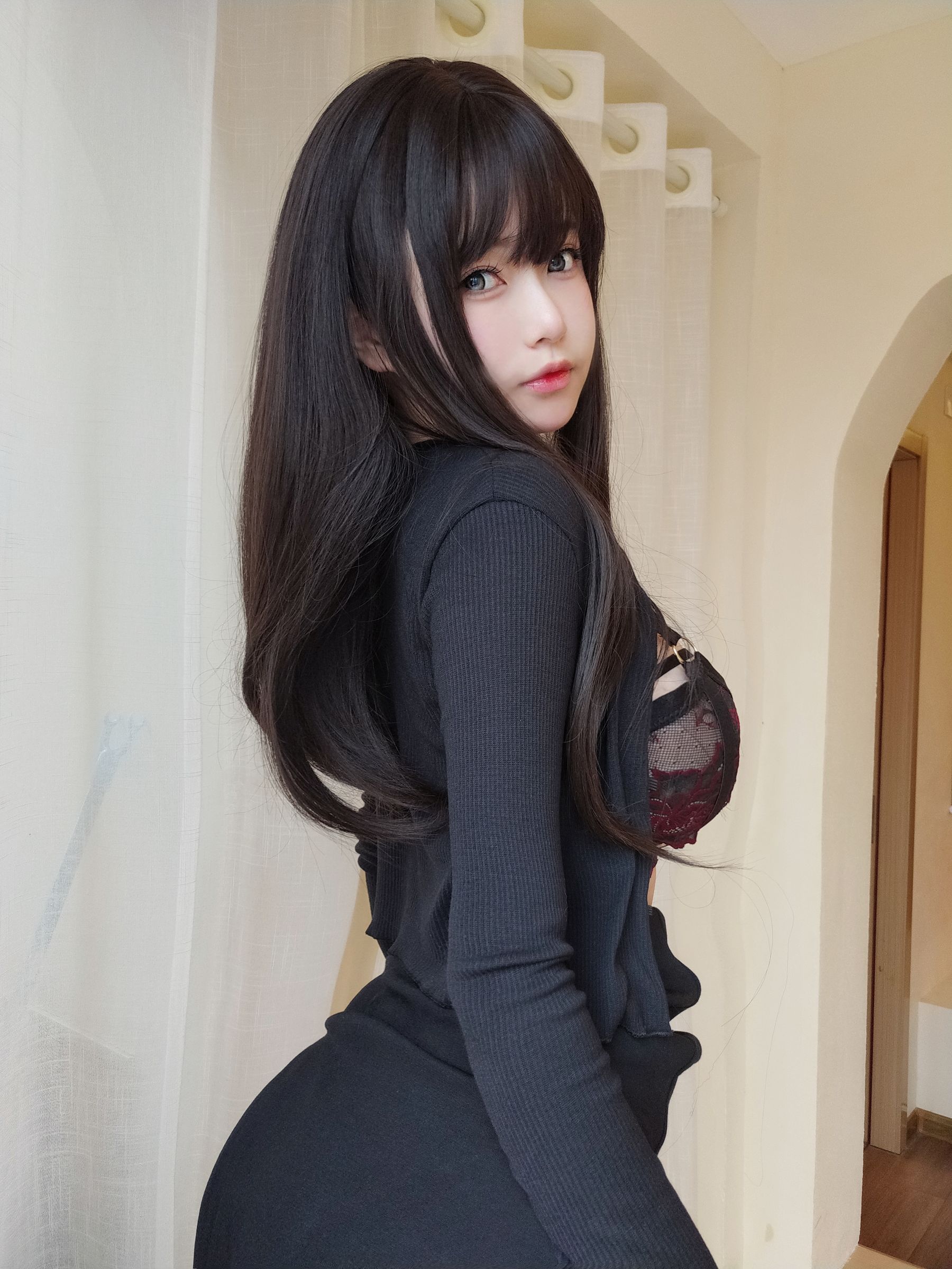女主K 性感内衣Cosplay写真 成人向视觉盛宴插图