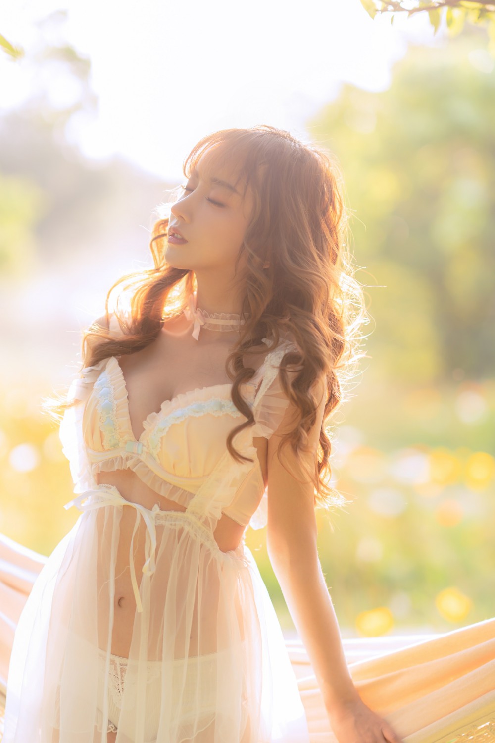 过期米线线喵 夏日限定吊床 cosplay 清凉写真插图