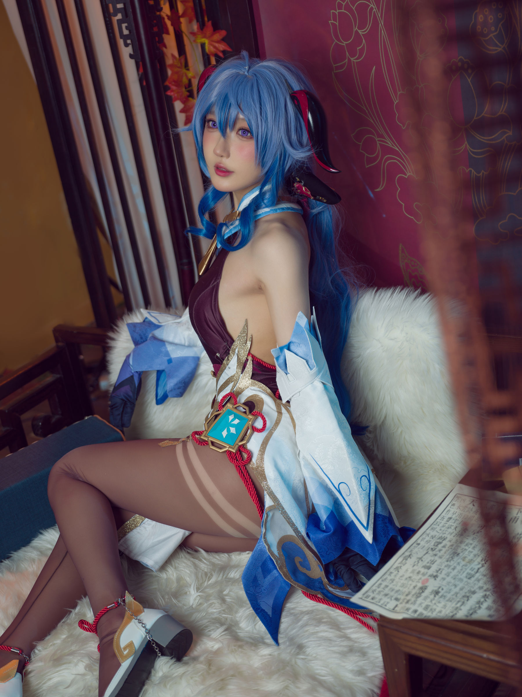 阿包也是兔娘 – 舰长 原神甘雨 Cosplay 魅惑写真插图 阿包也是兔娘 – 舰长 原神甘雨 Cosplay 魅惑写真插图