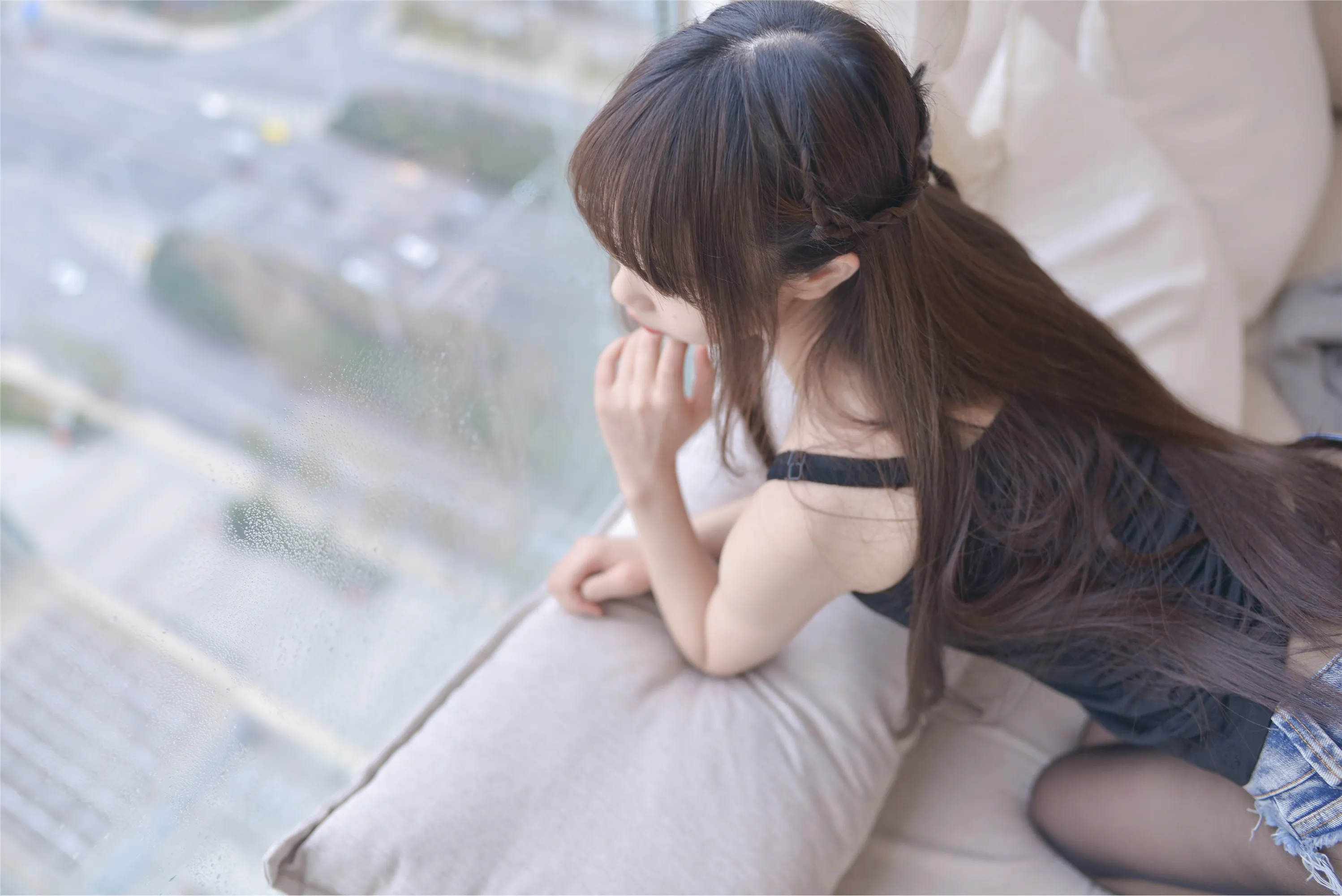 雪琪SAMA 性感牛仔黑丝御姐写真插图 雪琪SAMA 性感牛仔黑丝御姐写真插图