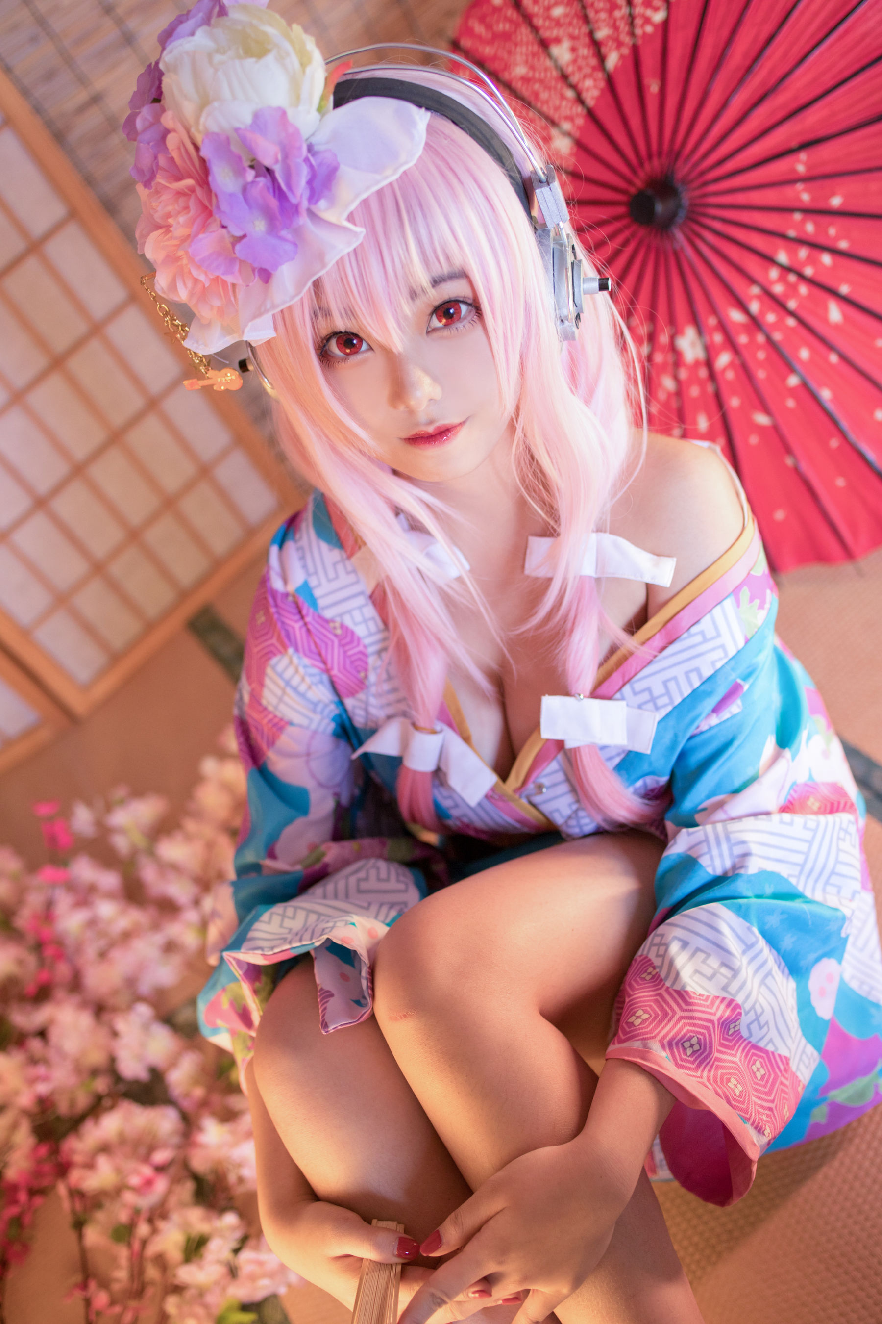 蜜汁猫裘 索尼子绝美和服Cosplay 日系动漫女神写真集插图