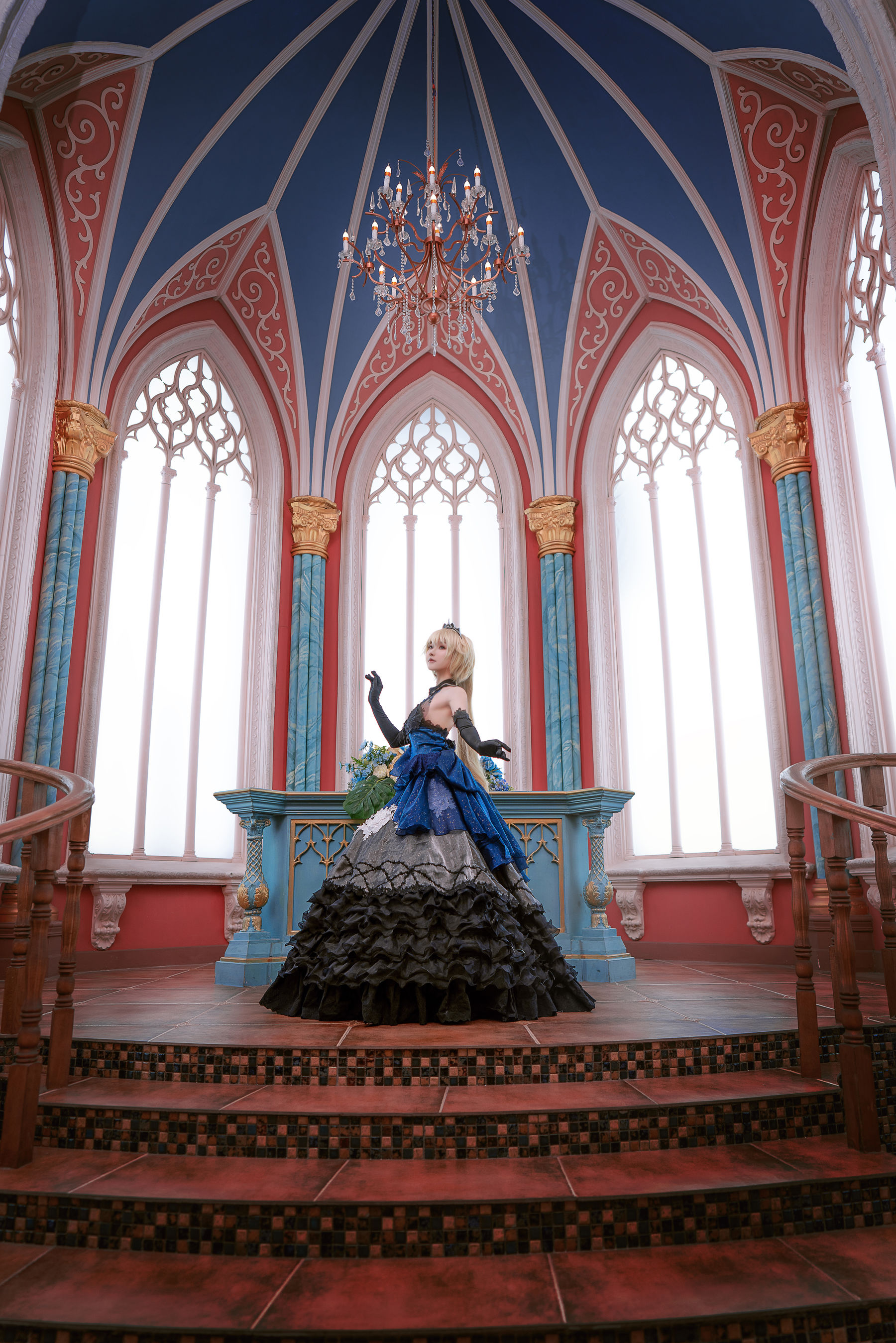 阿包也是兔娘 贞德婚纱Cosplay 高清写真合集