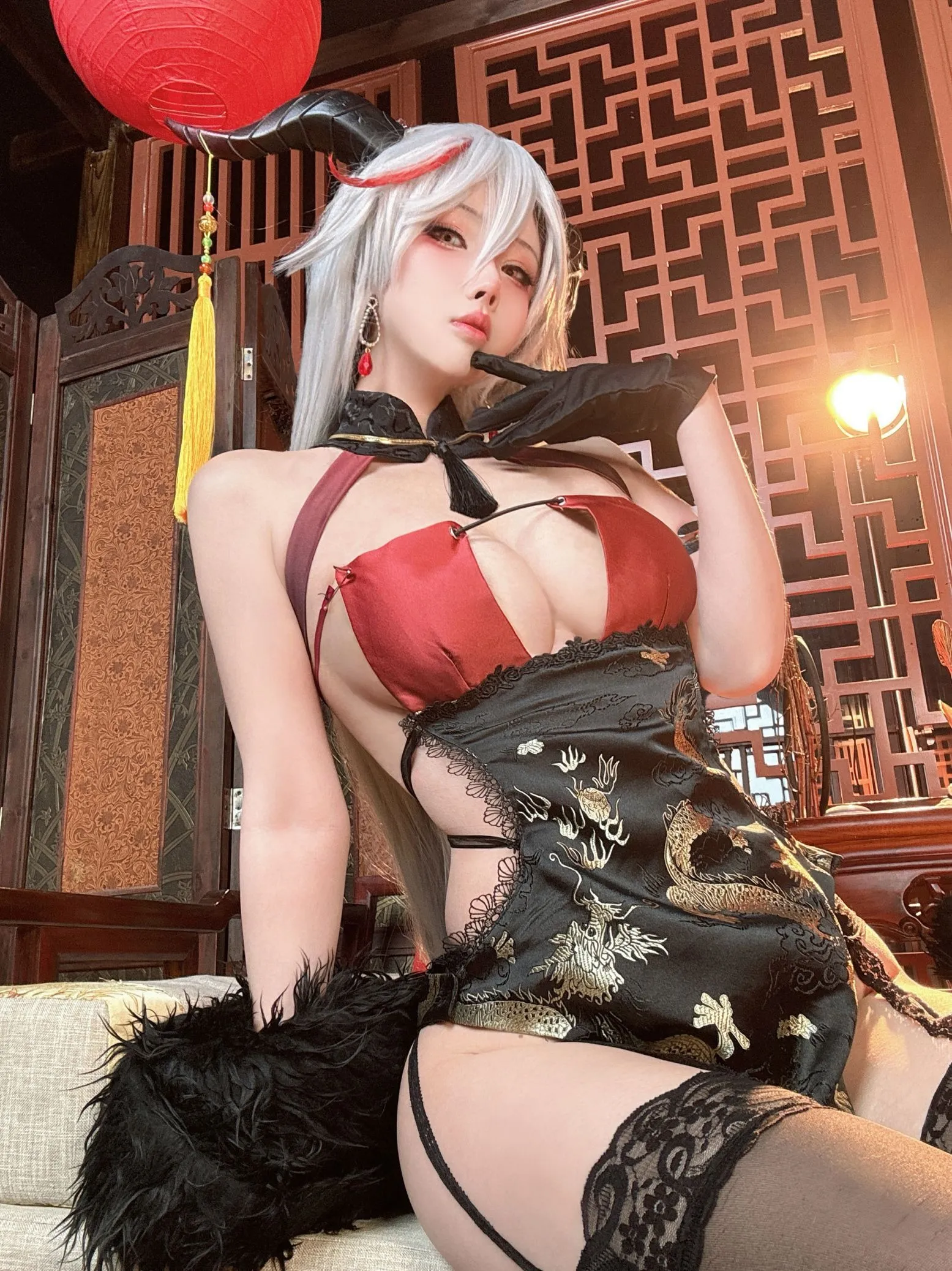rioko凉凉子 龙年埃吉尔Cosplay 新春贺岁龙女造型插图