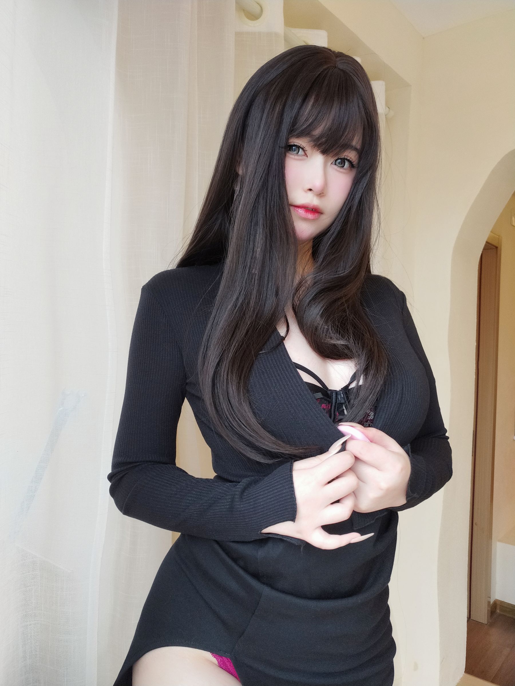 女主K 性感内衣Cosplay写真 成人向视觉盛宴插图