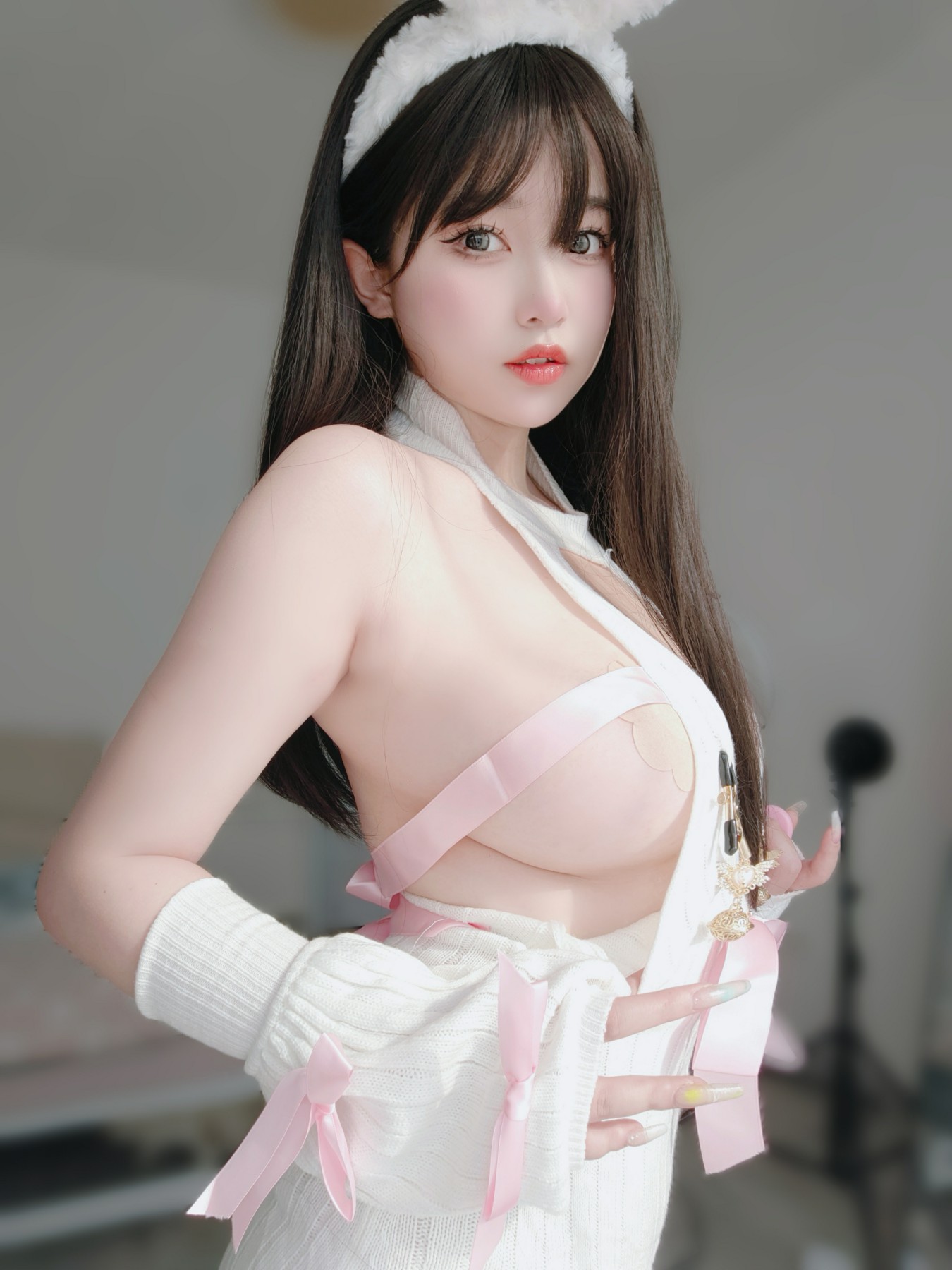 女主K 白丝兔女郎 Cosplay 性感写真 高清图集插图 女主K 白丝兔女郎 Cosplay 性感写真 高清图集插图