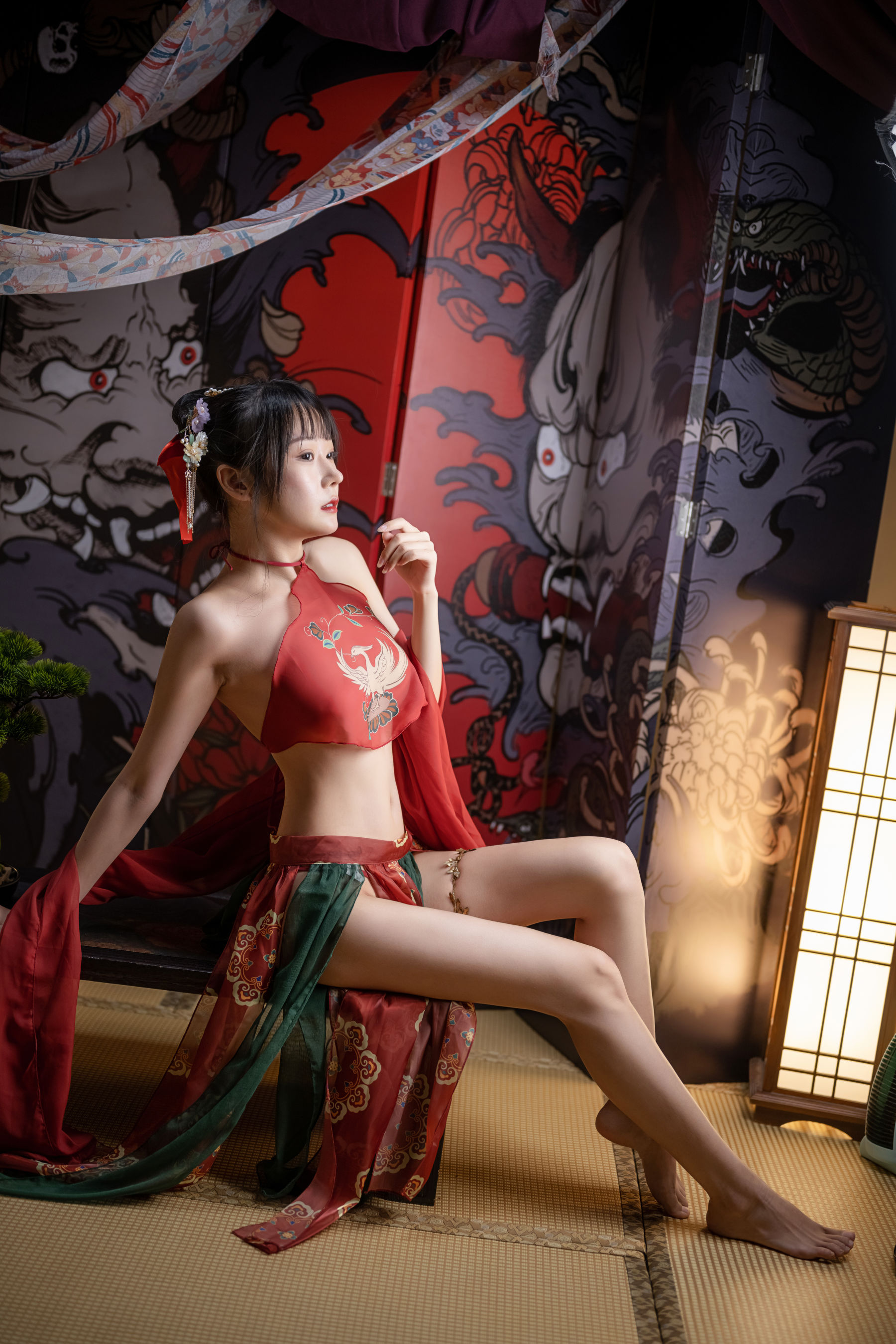 香草喵露露 – 春节贺图 汉服cosplay 国风贺岁写真插图