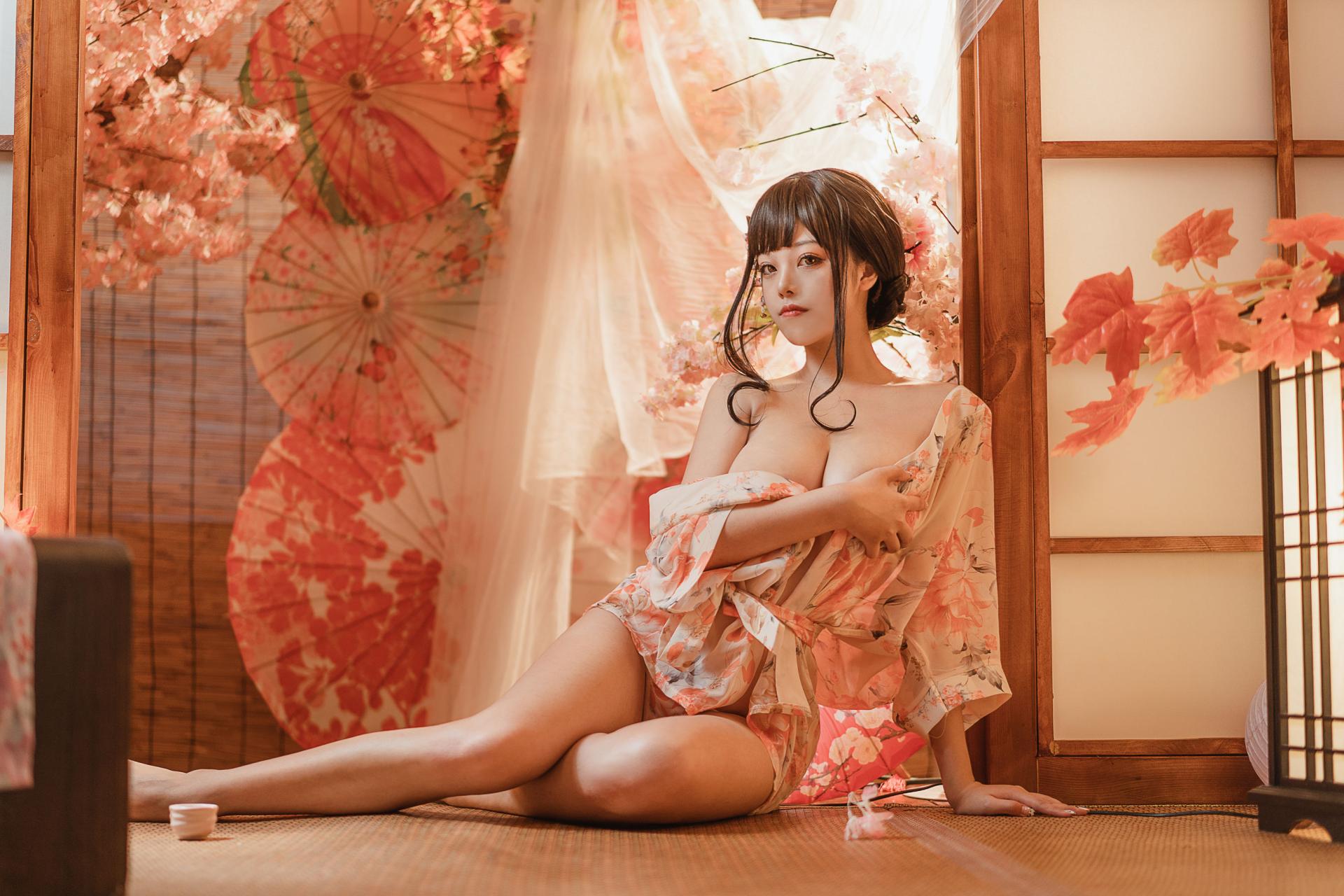 蜜汁猫裘 – 浴娘 cosplay 写真 性感浴衣 二次元美女 高清图集插图 蜜汁猫裘 – 浴娘 cosplay 写真 性感浴衣 二次元美女 高清图集插图