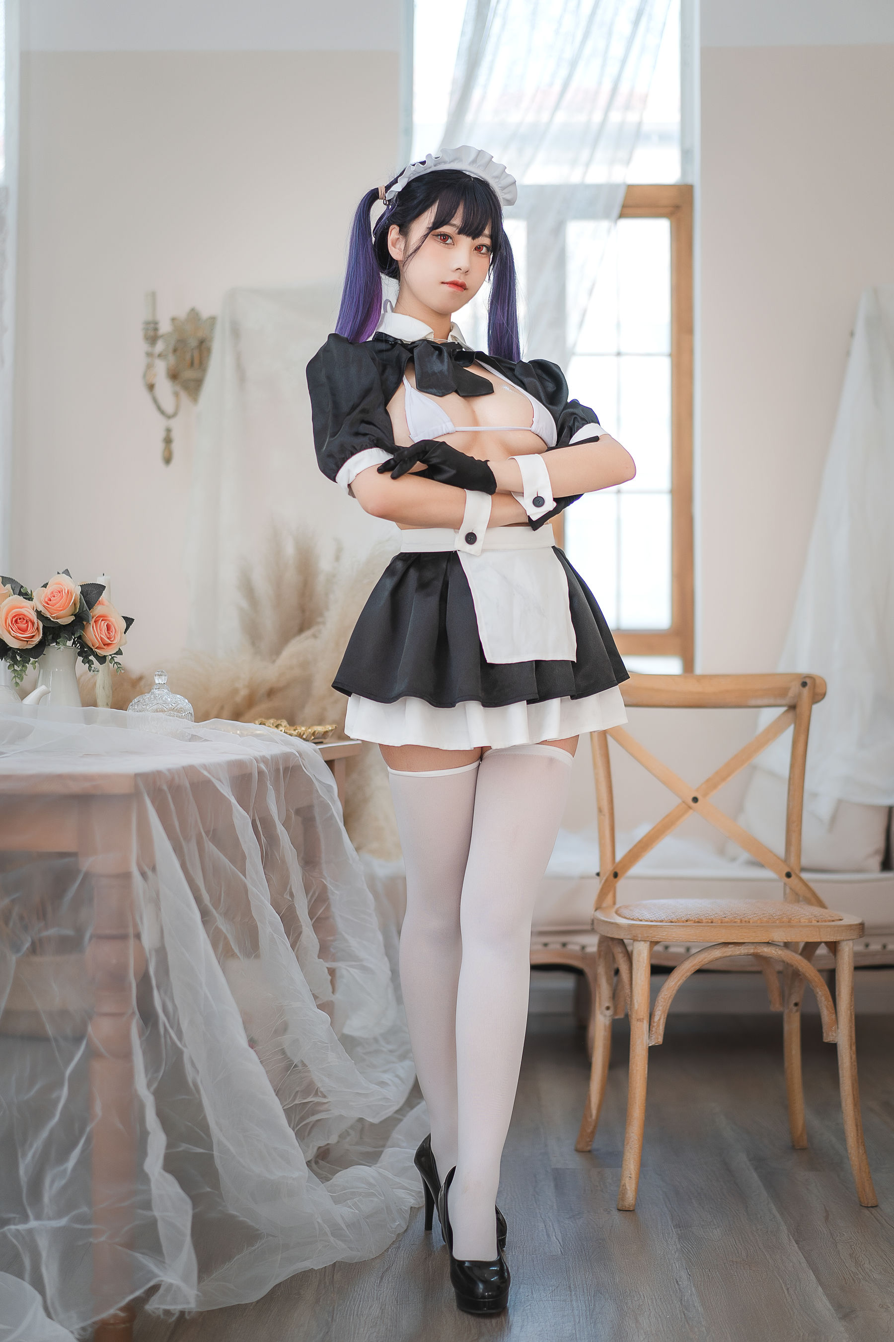 蜜汁猫裘 – 女仆装系列 Cosplay 高清写真图片合集插图