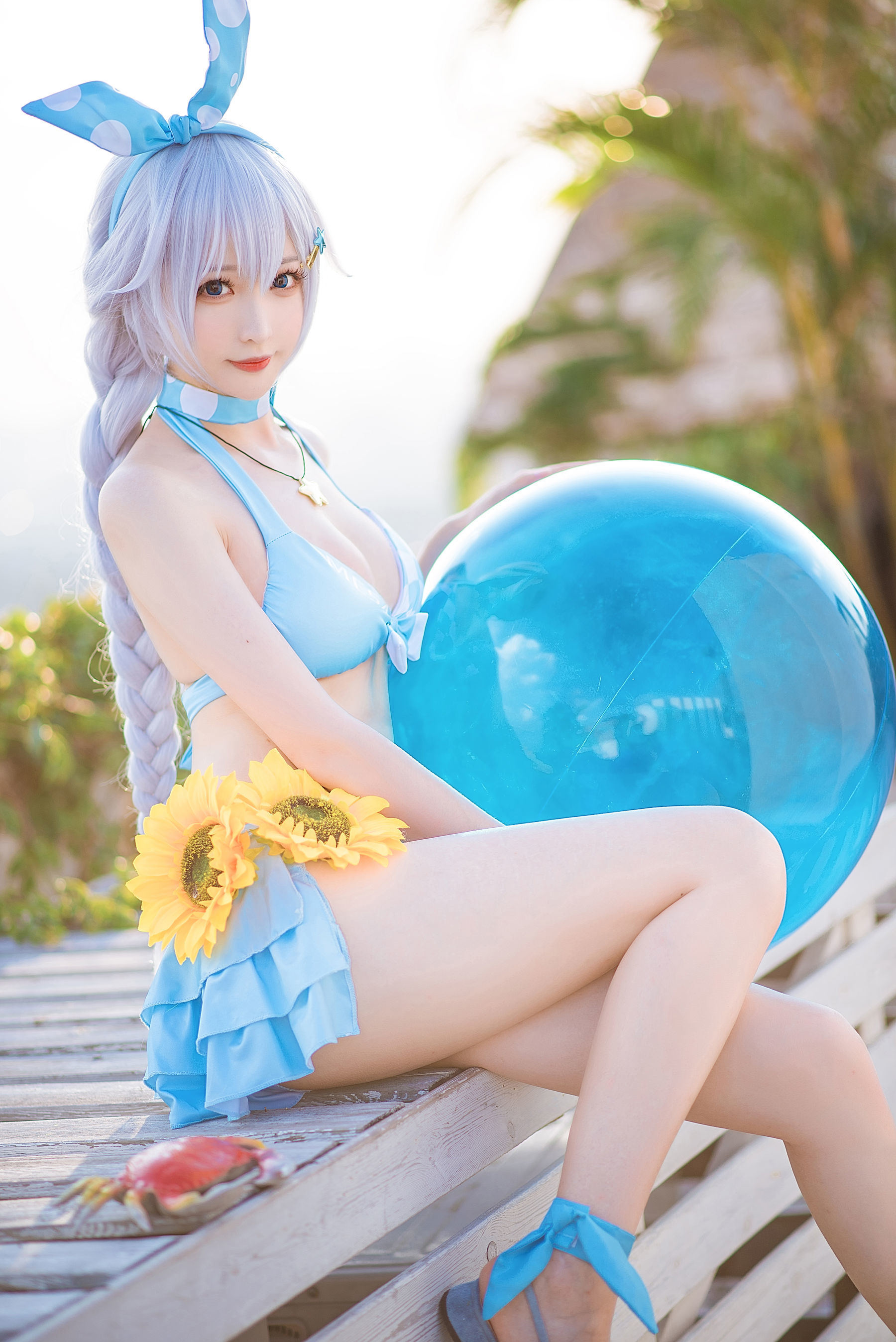 南宫 – 琪亚娜泳装 Cosplay 高清写真 夏日清凉造型插图