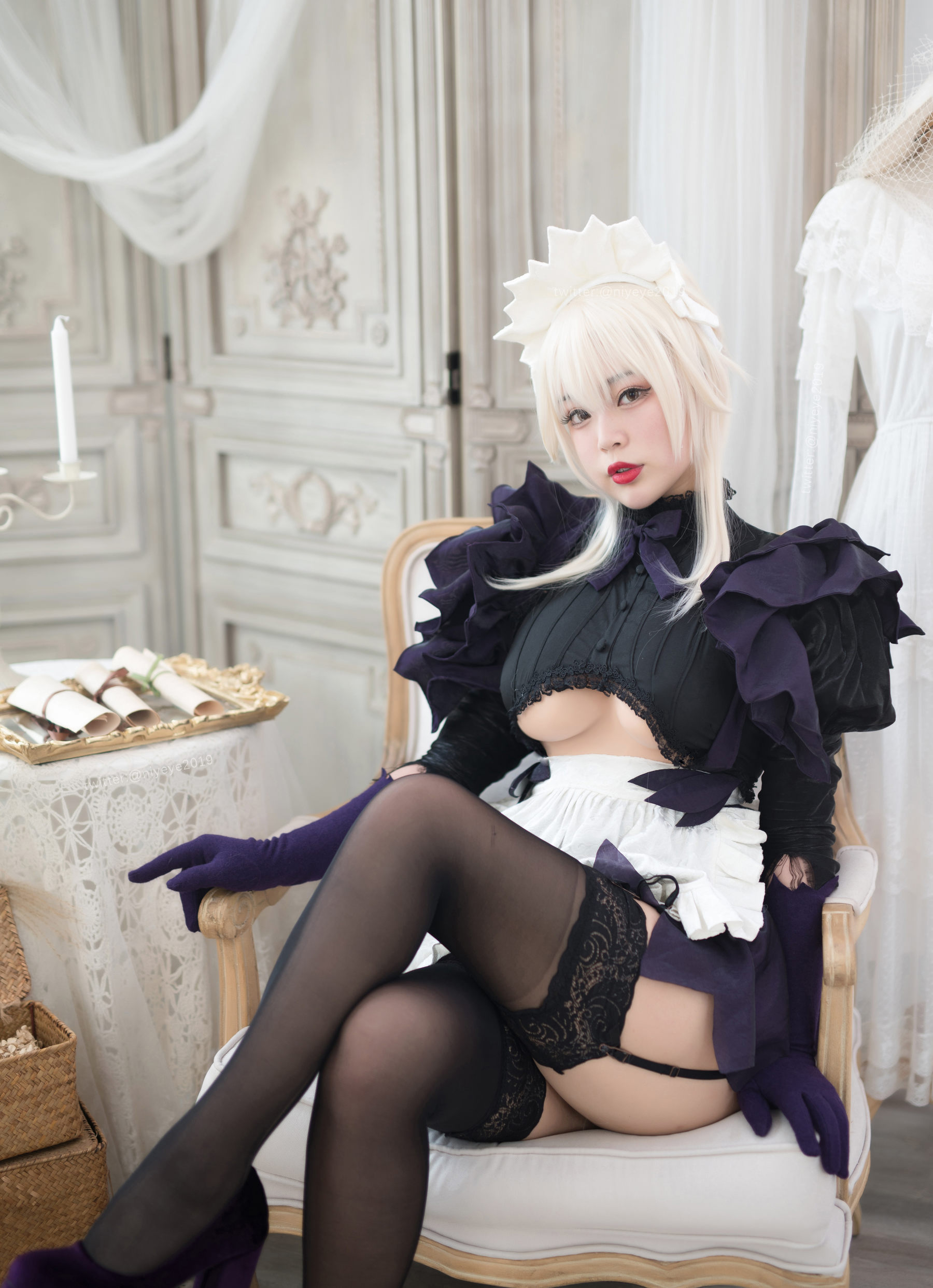 白烨 – 黑枪呆女仆 Cosplay 萌系小姐姐高清写真插图 白烨 – 黑枪呆女仆 Cosplay 萌系小姐姐高清写真插图