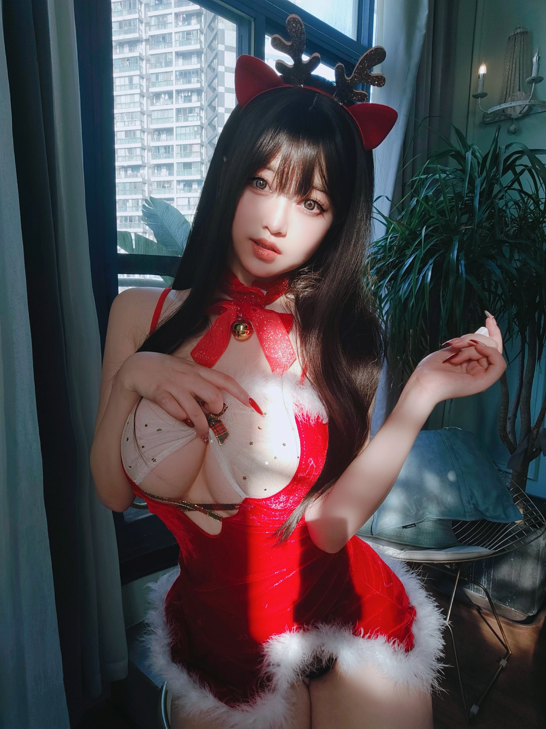 女主K 圣诞麋鹿Cosplay 节日限定写真集插图 女主K 圣诞麋鹿Cosplay 节日限定写真集插图