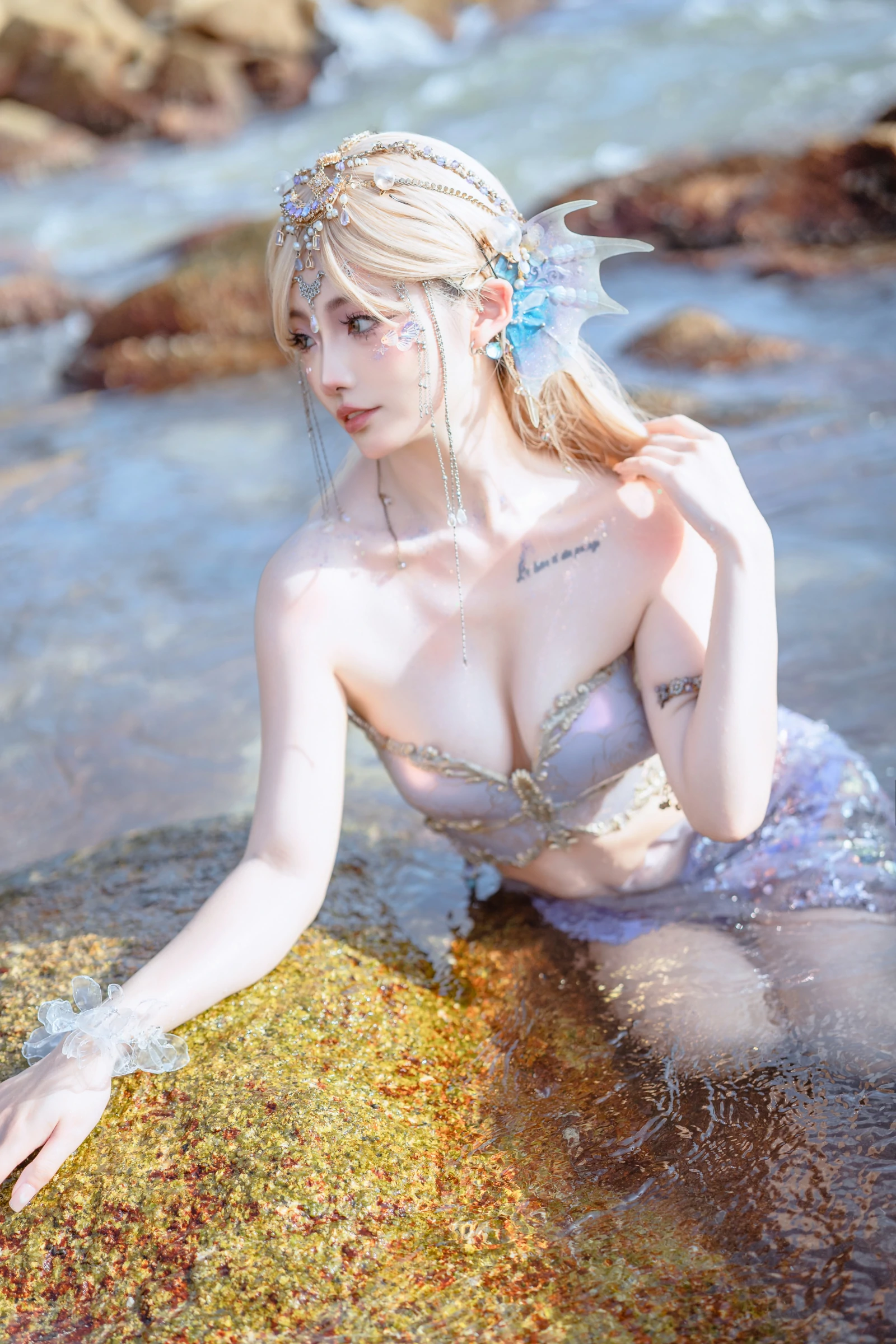 桃良阿宅 – 年年有鱼 Cosplay 写真 国风旗袍 新春贺岁 高清图集插图