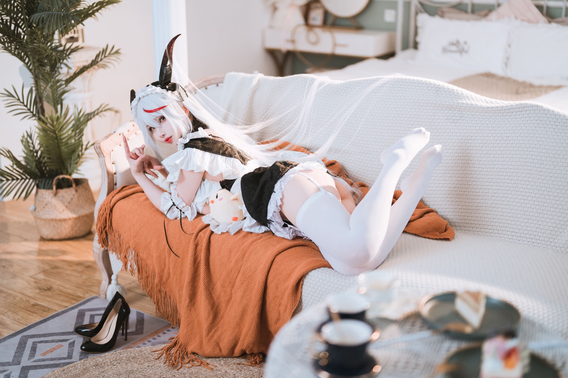 rioko凉凉子 妄想航线 港区的龙女仆 Cosplay 高清写真插图 rioko凉凉子 妄想航线 港区的龙女仆 Cosplay 高清写真插图