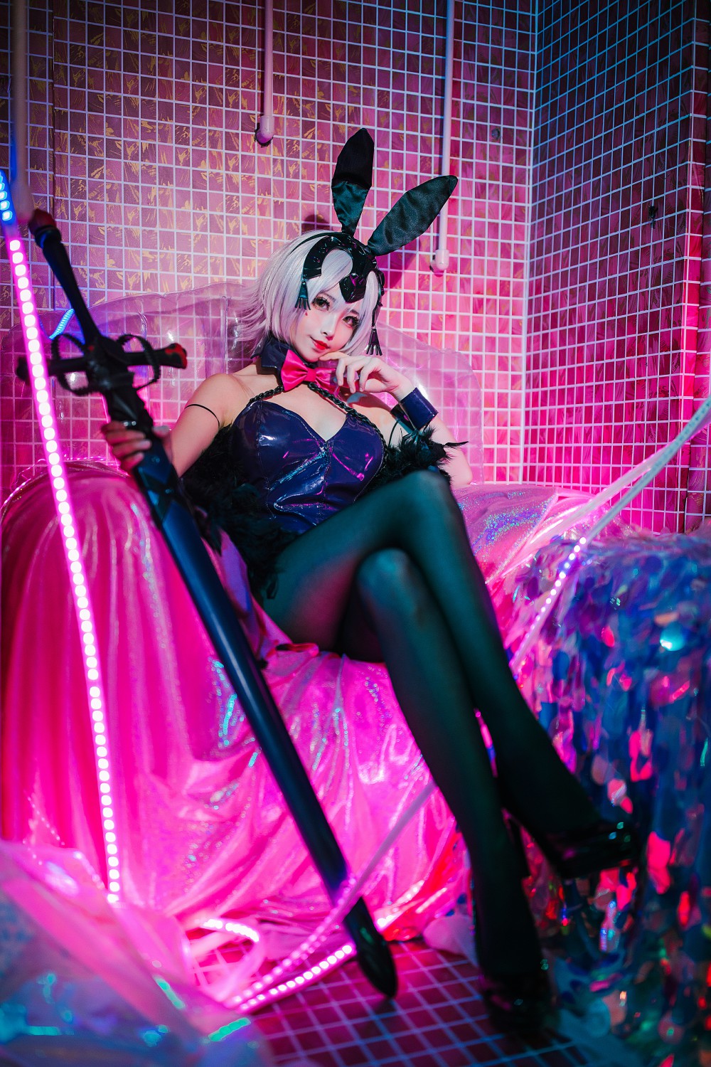 rioko凉凉子 性感兔女郎cosplay写真插图