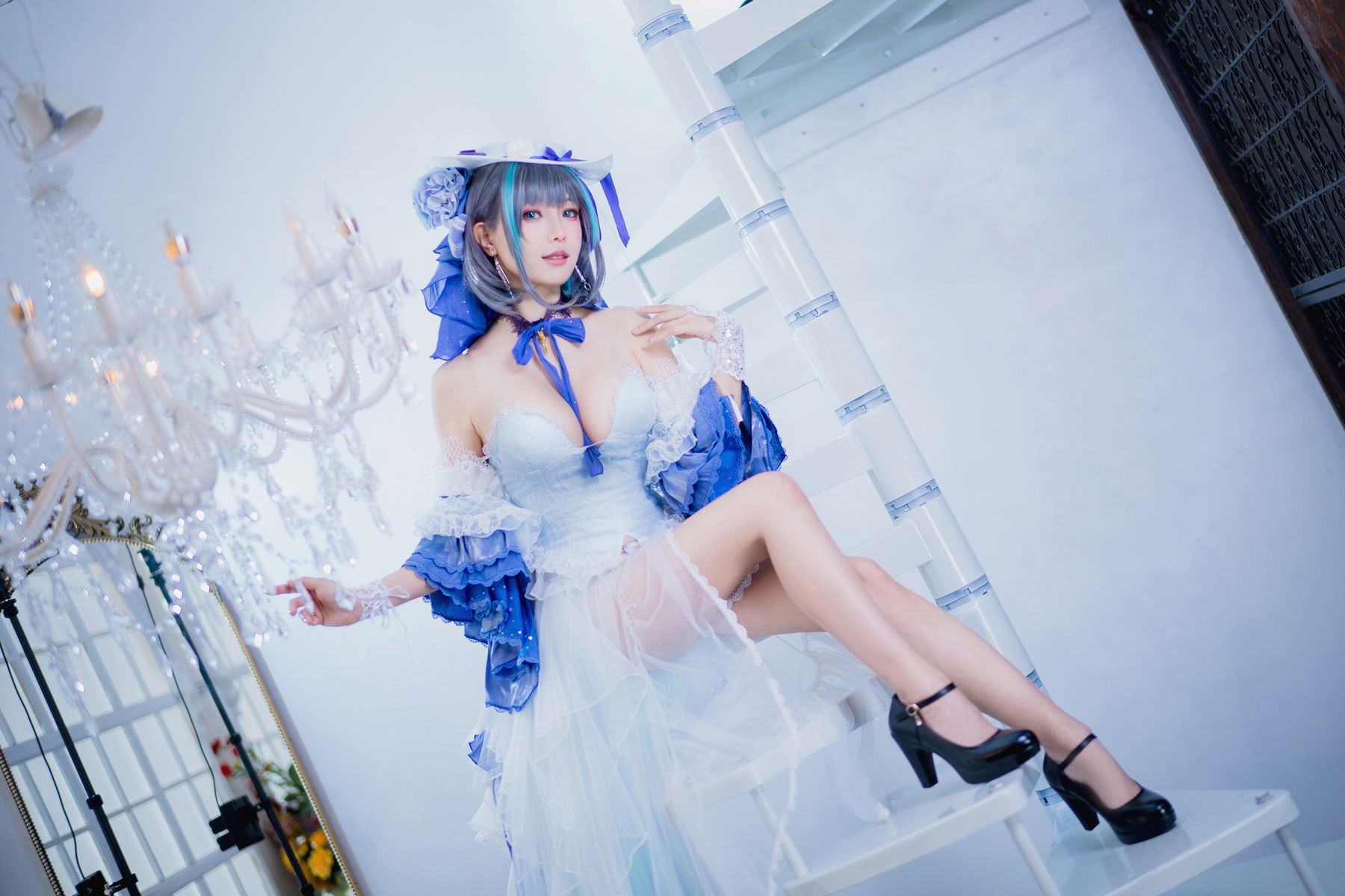 Ely_eee(ElyEE子) Cheshire Dress 柴郡禮服 Cosplay 高清寫真