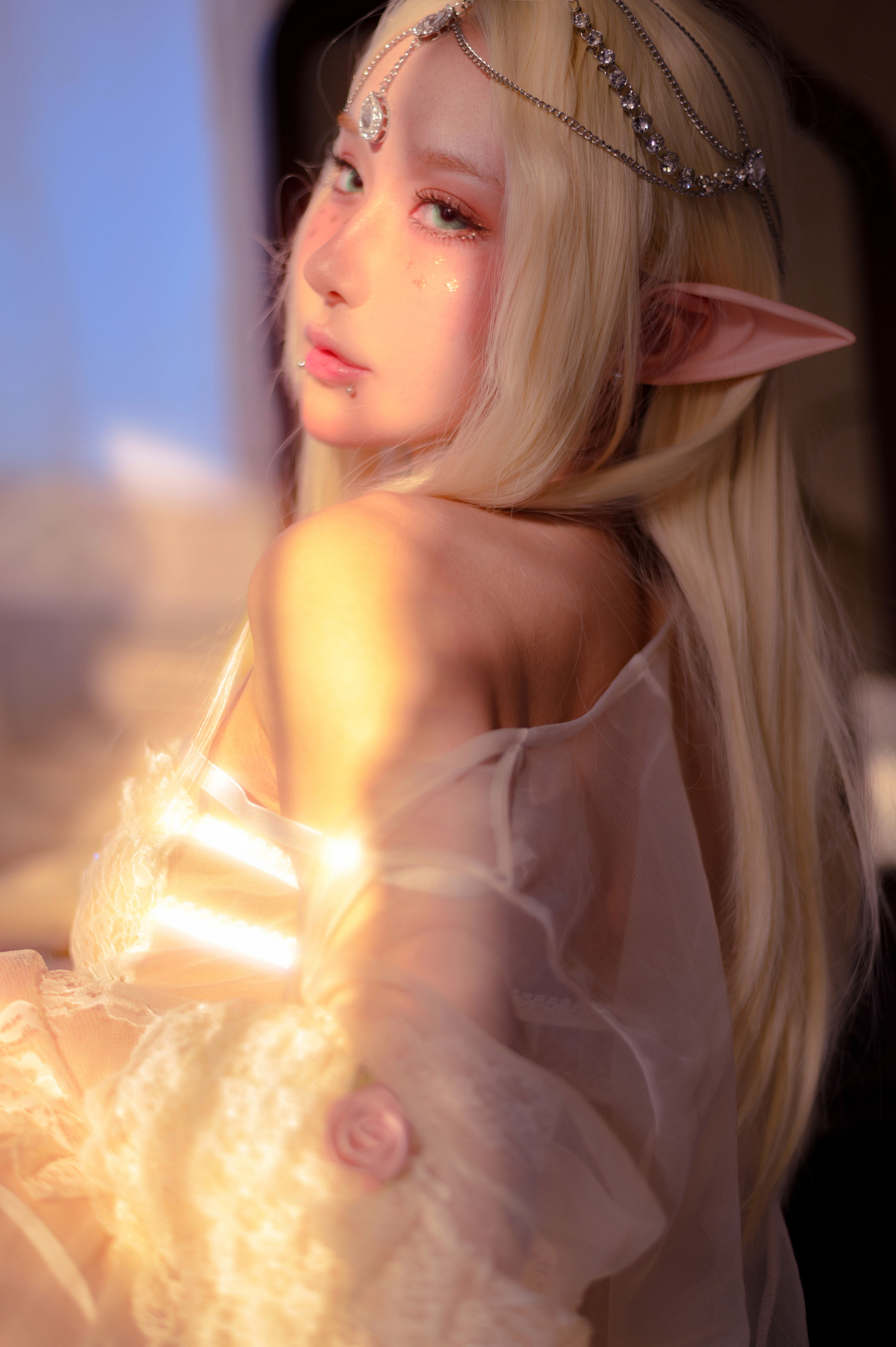 阿包也是兔娘 精灵cosplay写真 森林精灵主题摄影集插图