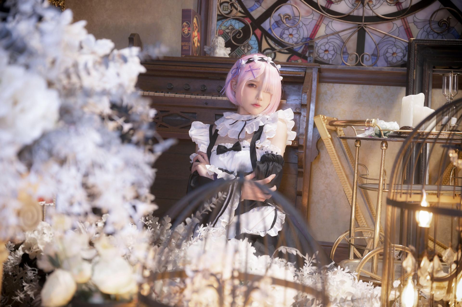 阿包也是兔娘 – 拉姆女仆 cosplay 蕾姆姐姐女仆装 Re Zero 从零开始异世界生活 动漫角色扮演插图 阿包也是兔娘 – 拉姆女仆 cosplay 蕾姆姐姐女仆装 Re Zero 从零开始异世界生活 动漫角色扮演插图